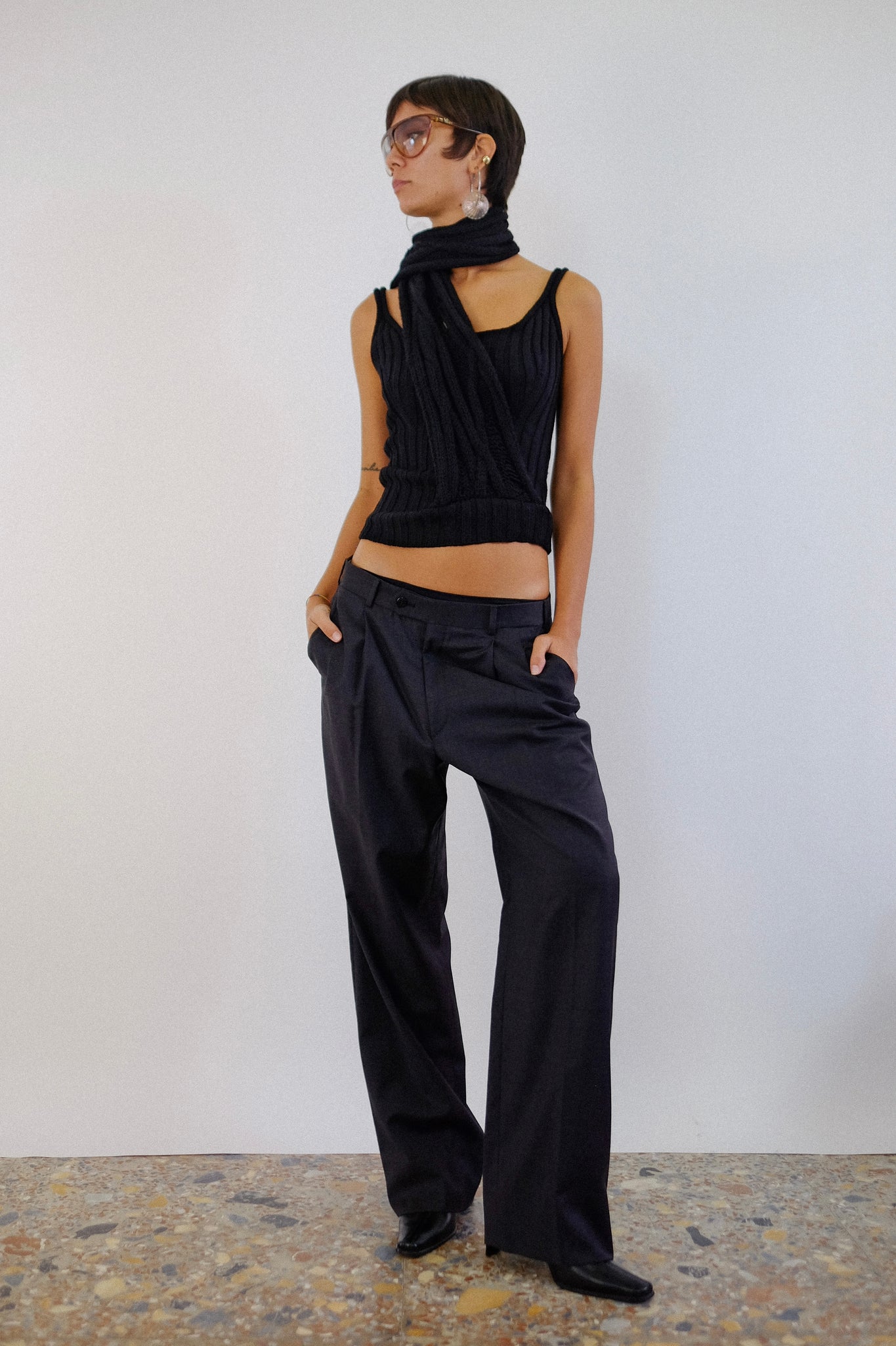 BURBERRY'S TAILORED PANTS IN DARK GREY