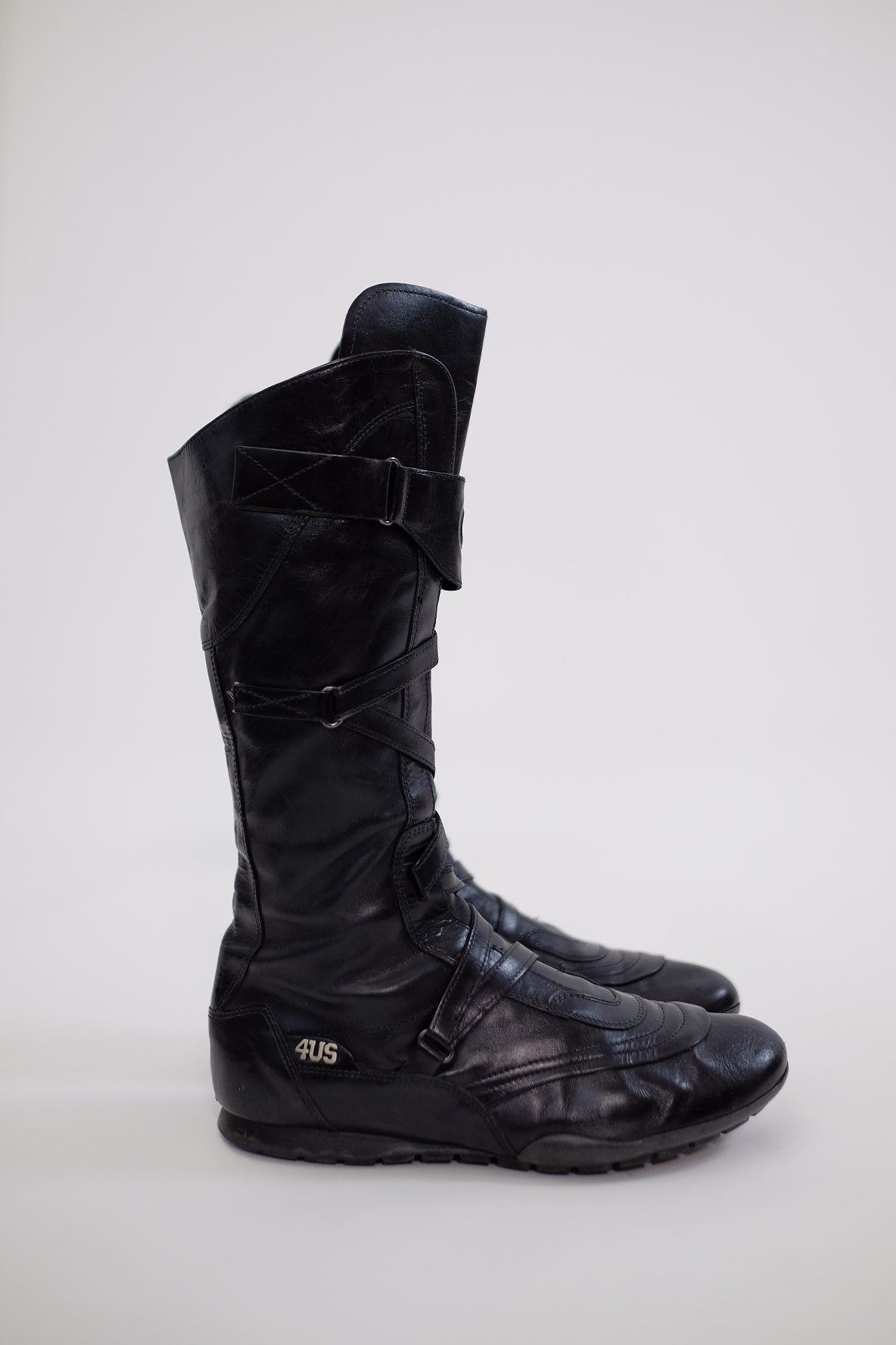 PACIOTTI CROSS STRAP MOTO BOOTS