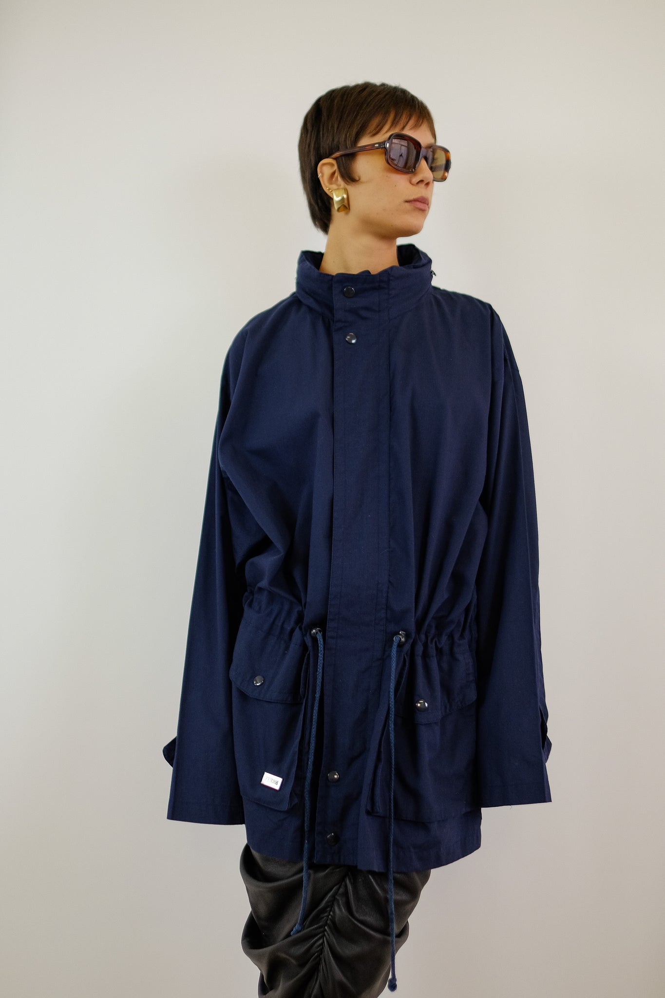 GIANFRANCO FERRE SINCH STORM JACKET IN NAVY