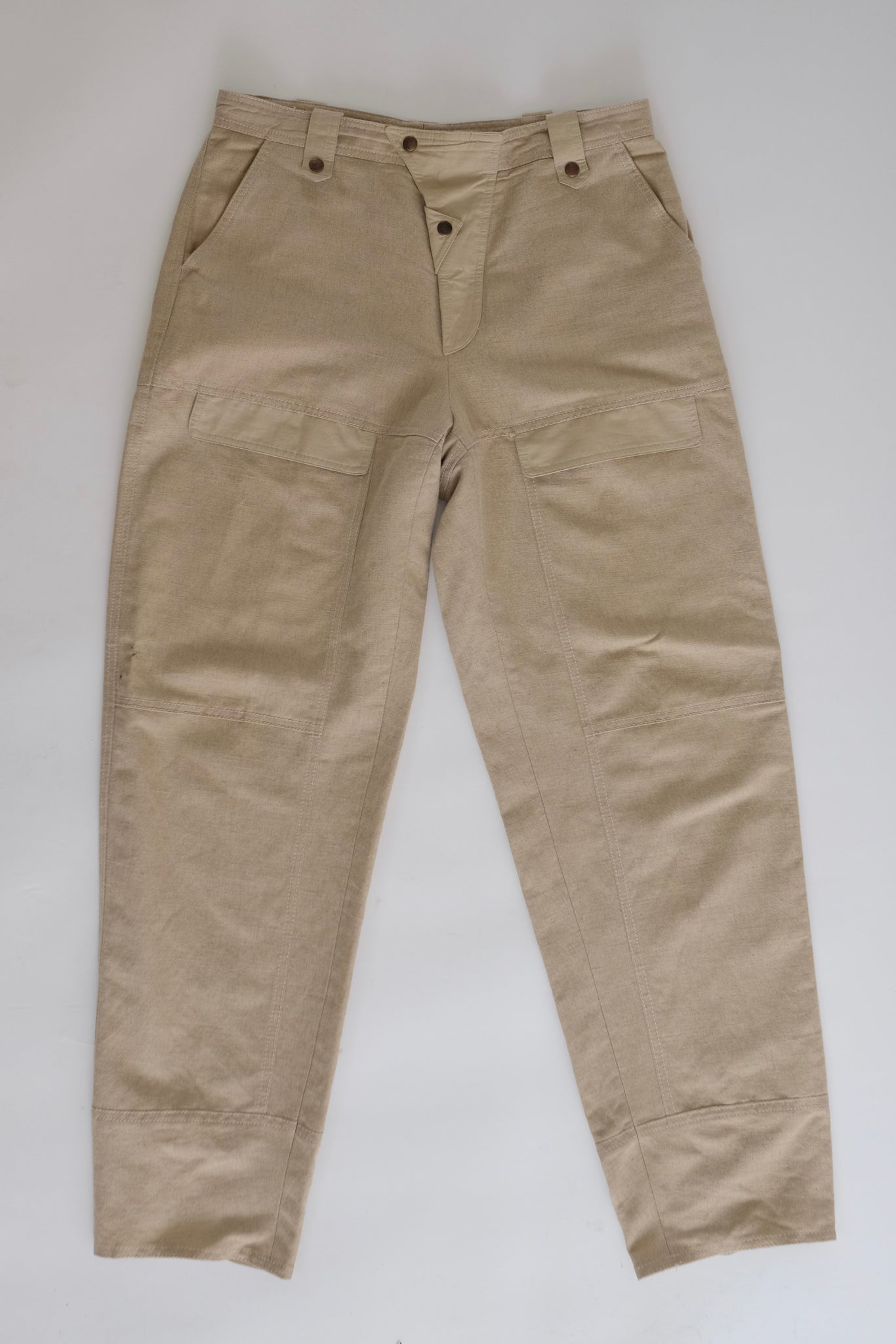 80S BOY OF BIGNAMI LINEN/COTTON PANTS IN BEIGE