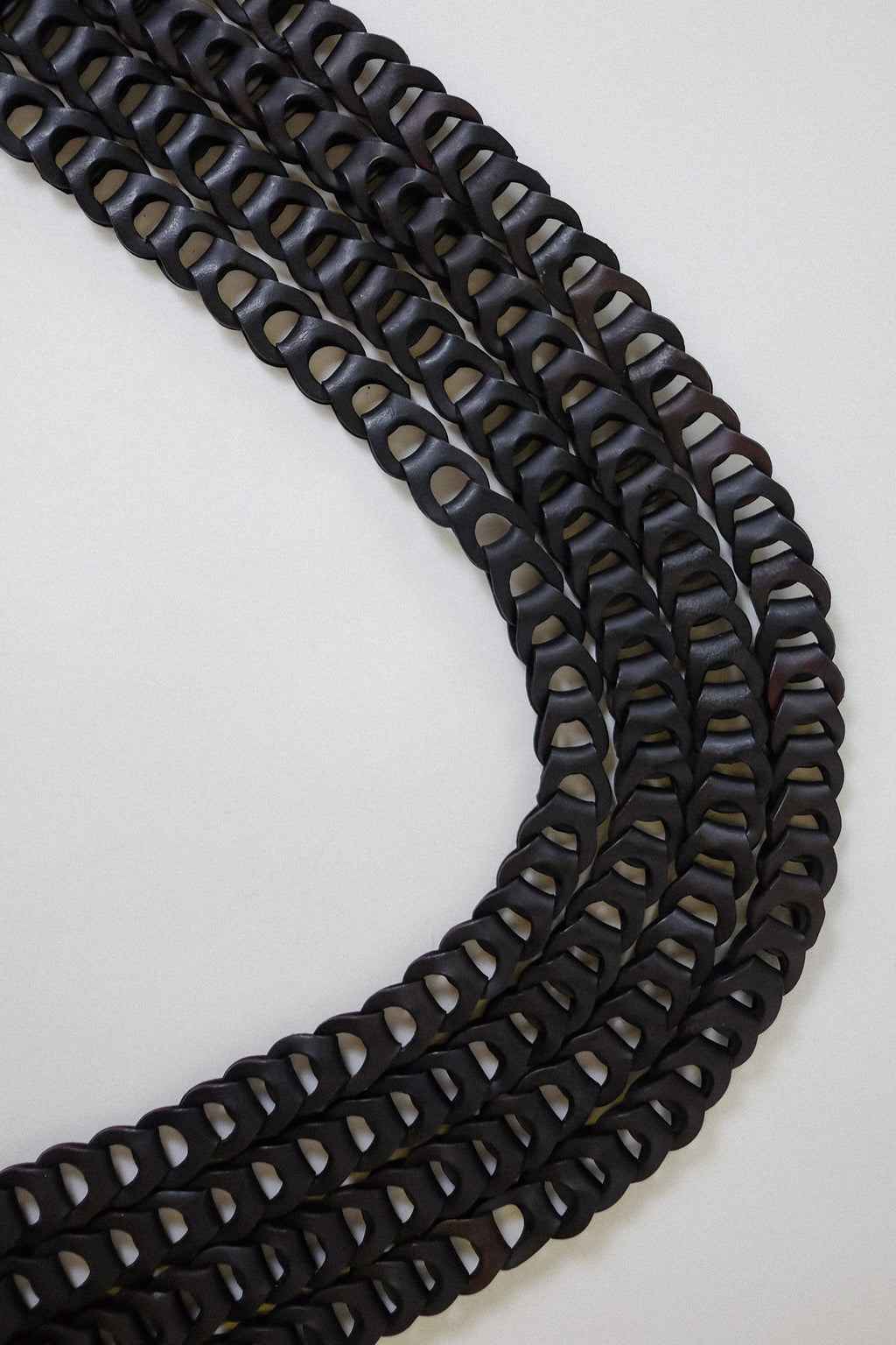 INFINITY LEATHER LINK BELT BY A_COLLECTION
