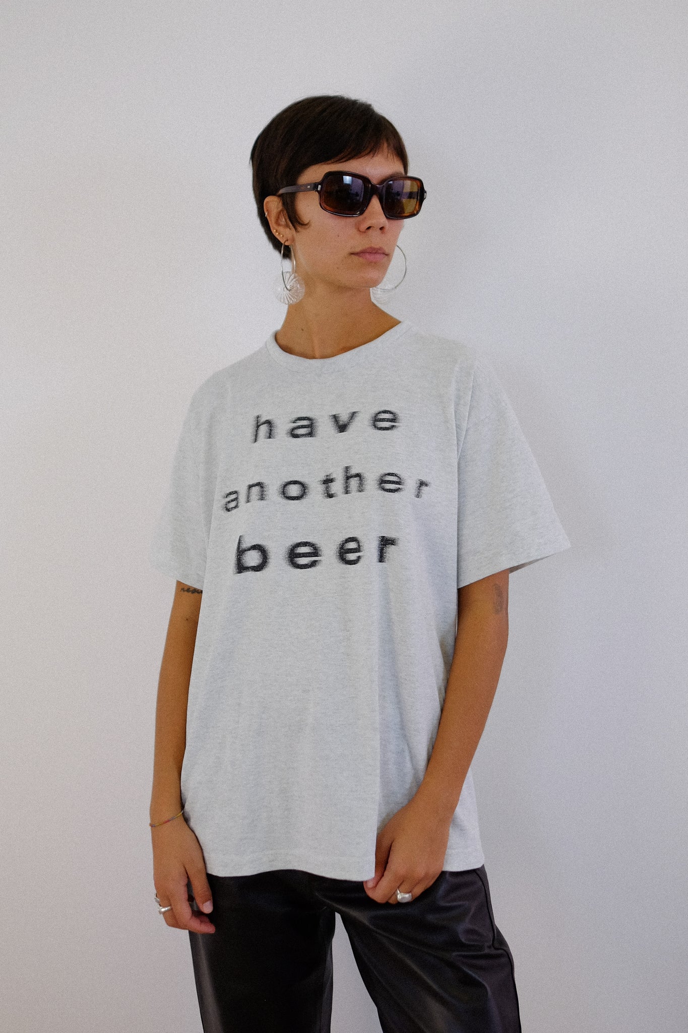 90S SINGLE STITCH HAVE ANOTHER BEER T-SHIRT IN GREY