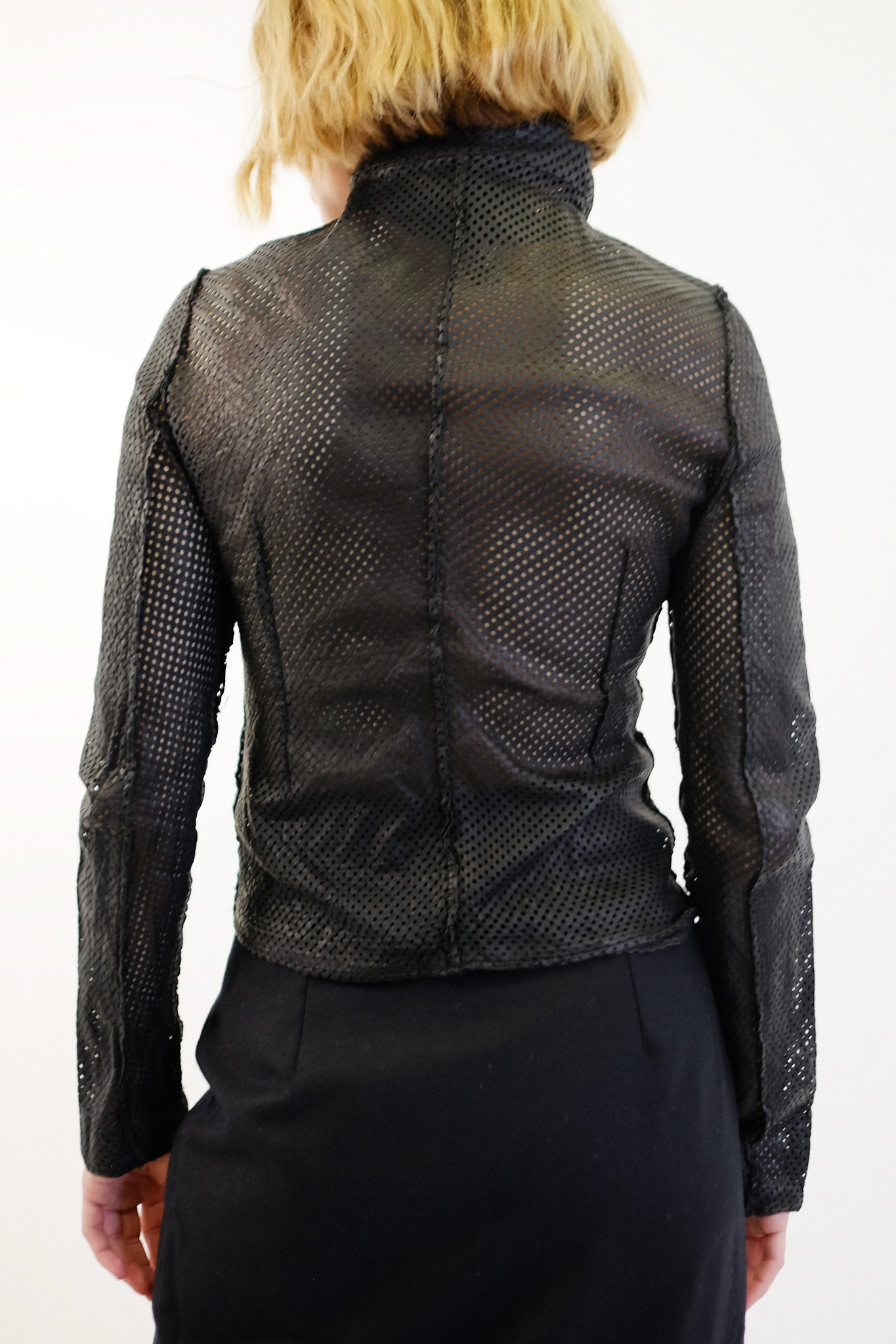 IMPERIAL PERFORATED LEATHER JACKET