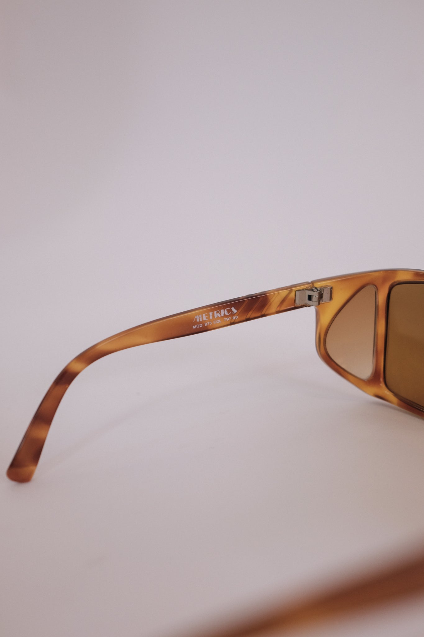 1980S GIANNI VERSACE SHADES IN TORT EFFECT - DEADSTOCK UNWORN