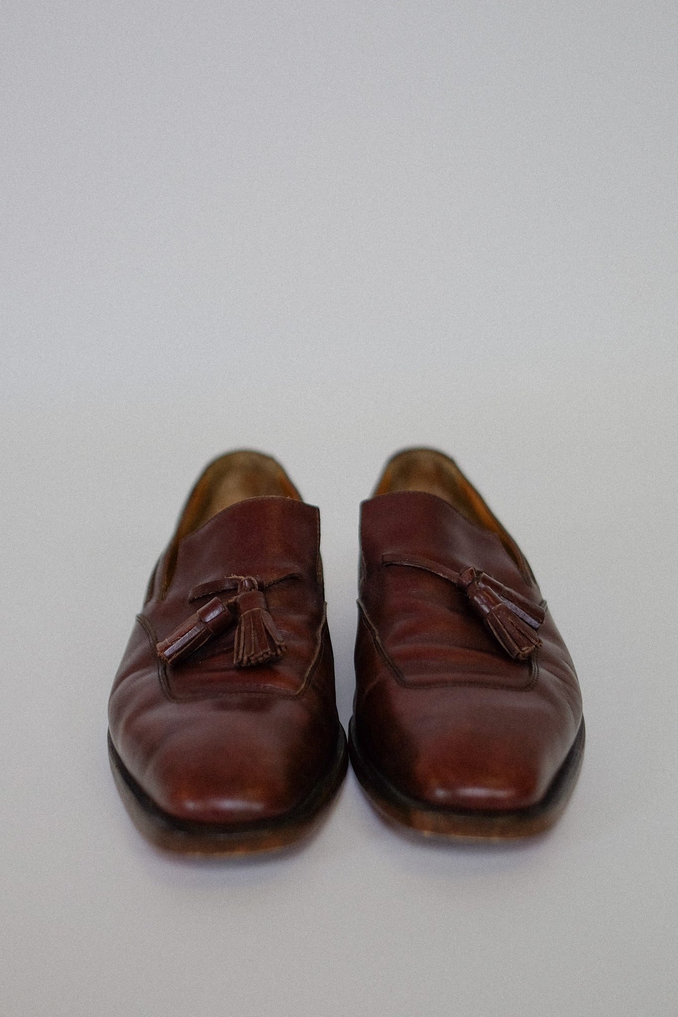 HERMES LEATHER LOAFERS IN CLASSIC BROWN