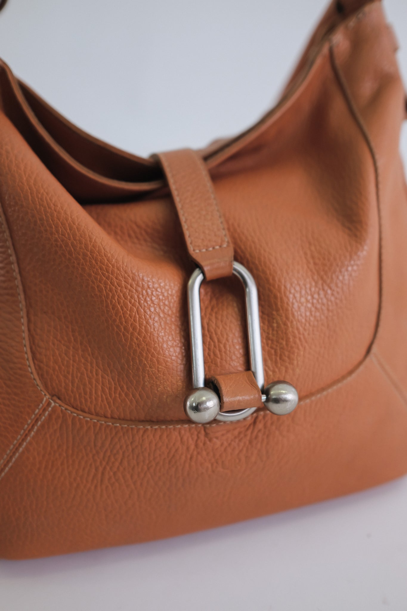 FURLA LEATHER BAG IN BURNT ORANGE
