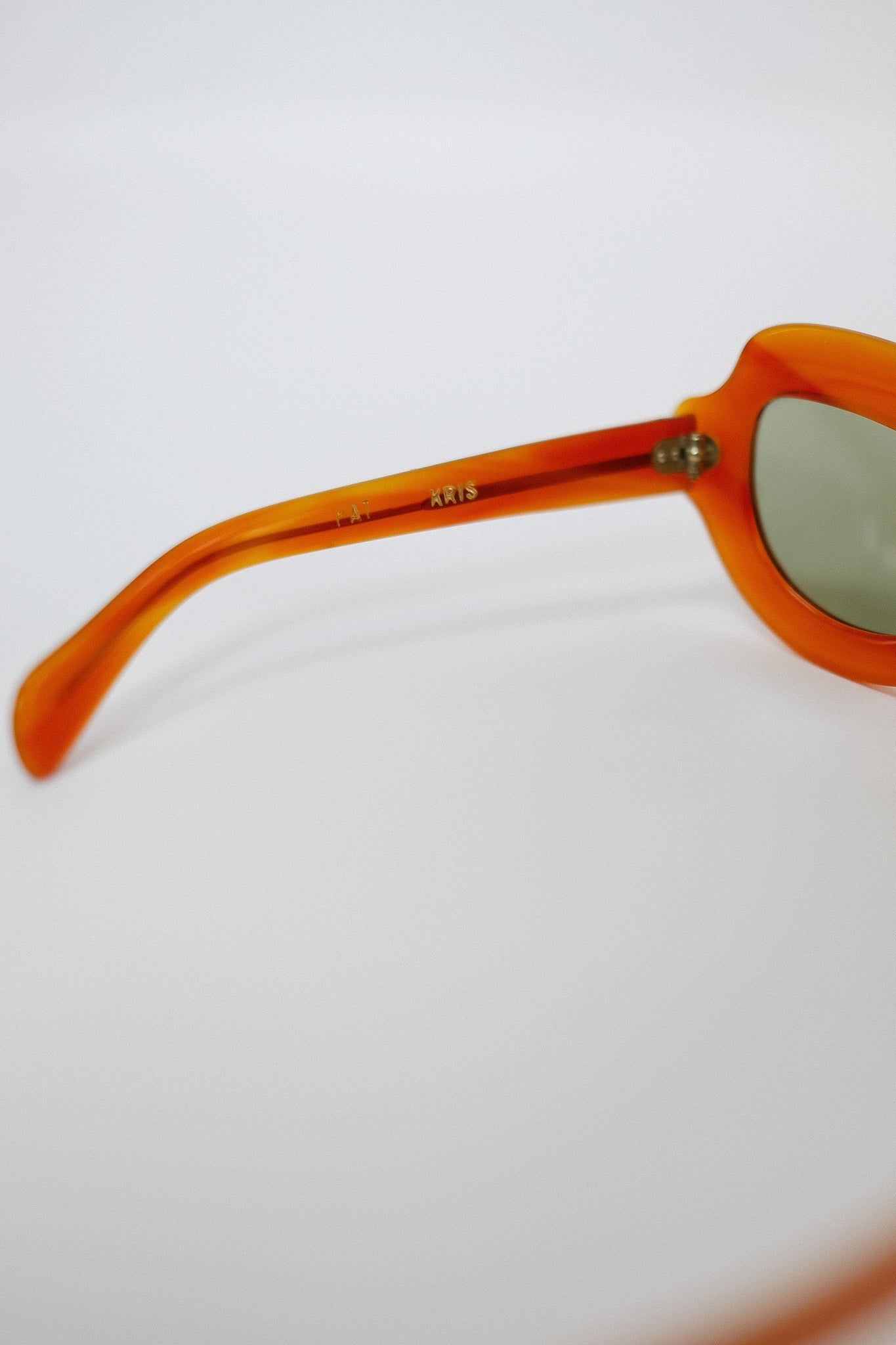 HAND POURED VINTAGE SHADES IN ARANCIA BY PAT EBEL