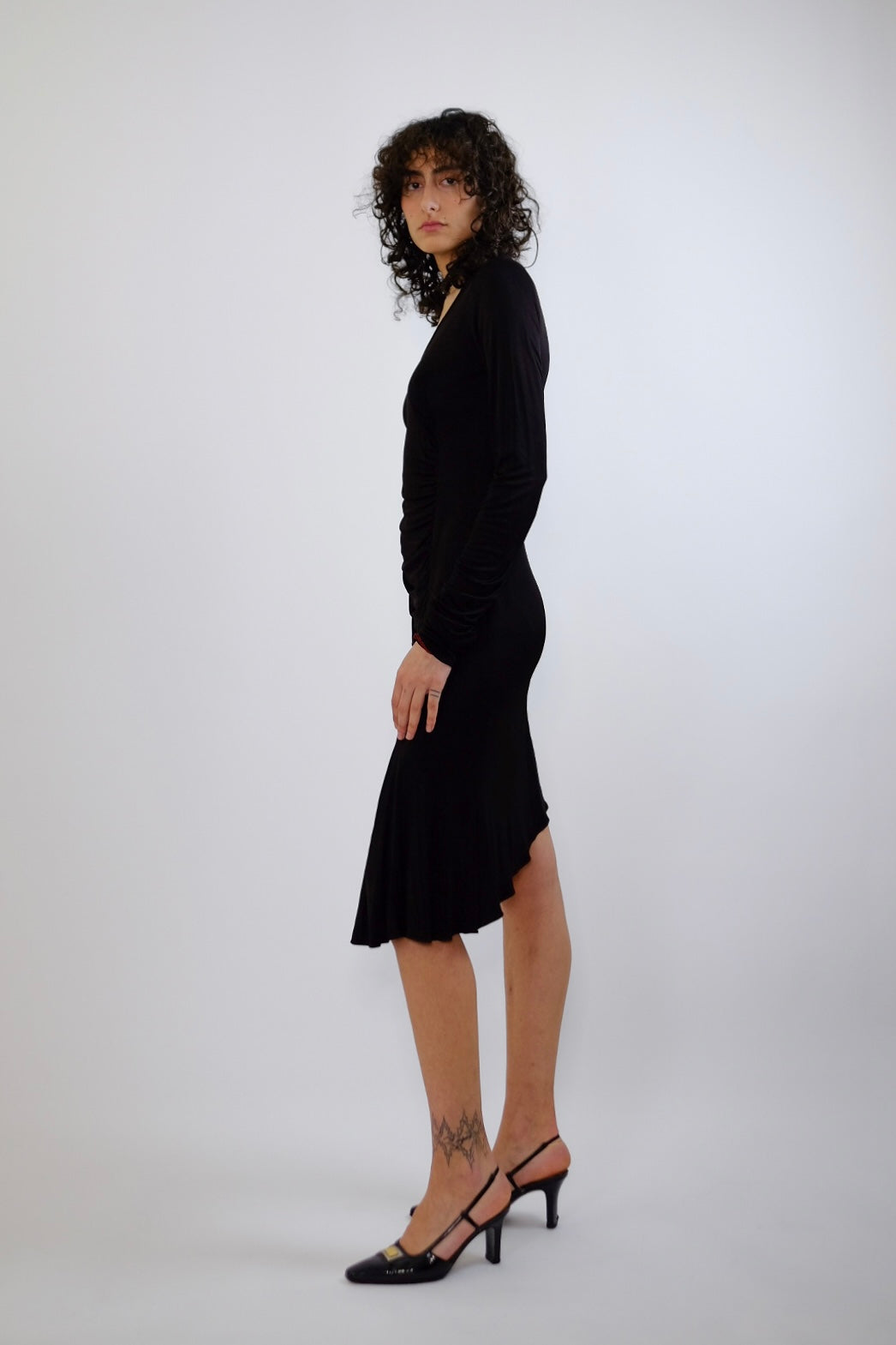 GAI MATTIOLO DRAPED DRESS