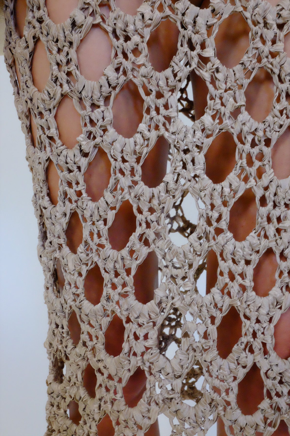 alberta ferretti crochet dress Alberta - Psychedelic color combinations enhance the silhouette of this Alberta Ferretti silk and crochet butterfly motif slip dress, as seen on Vittoria Ceretti