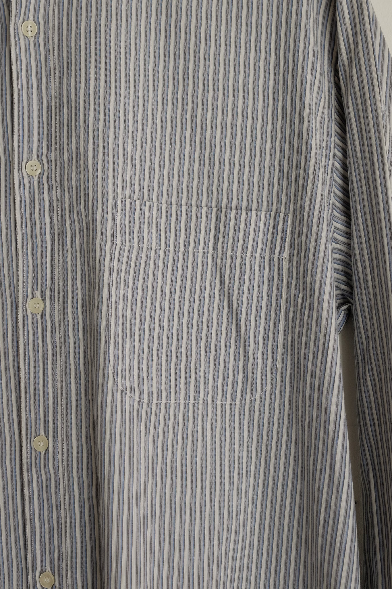 1980s GIORGIO ARMANI UOMO COLLEZIONI BLUE STRIP SHIRT