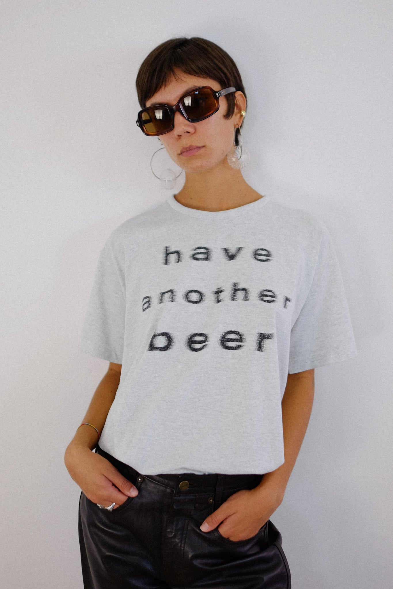 90S SINGLE STITCH HAVE ANOTHER BEER T-SHIRT IN GREY