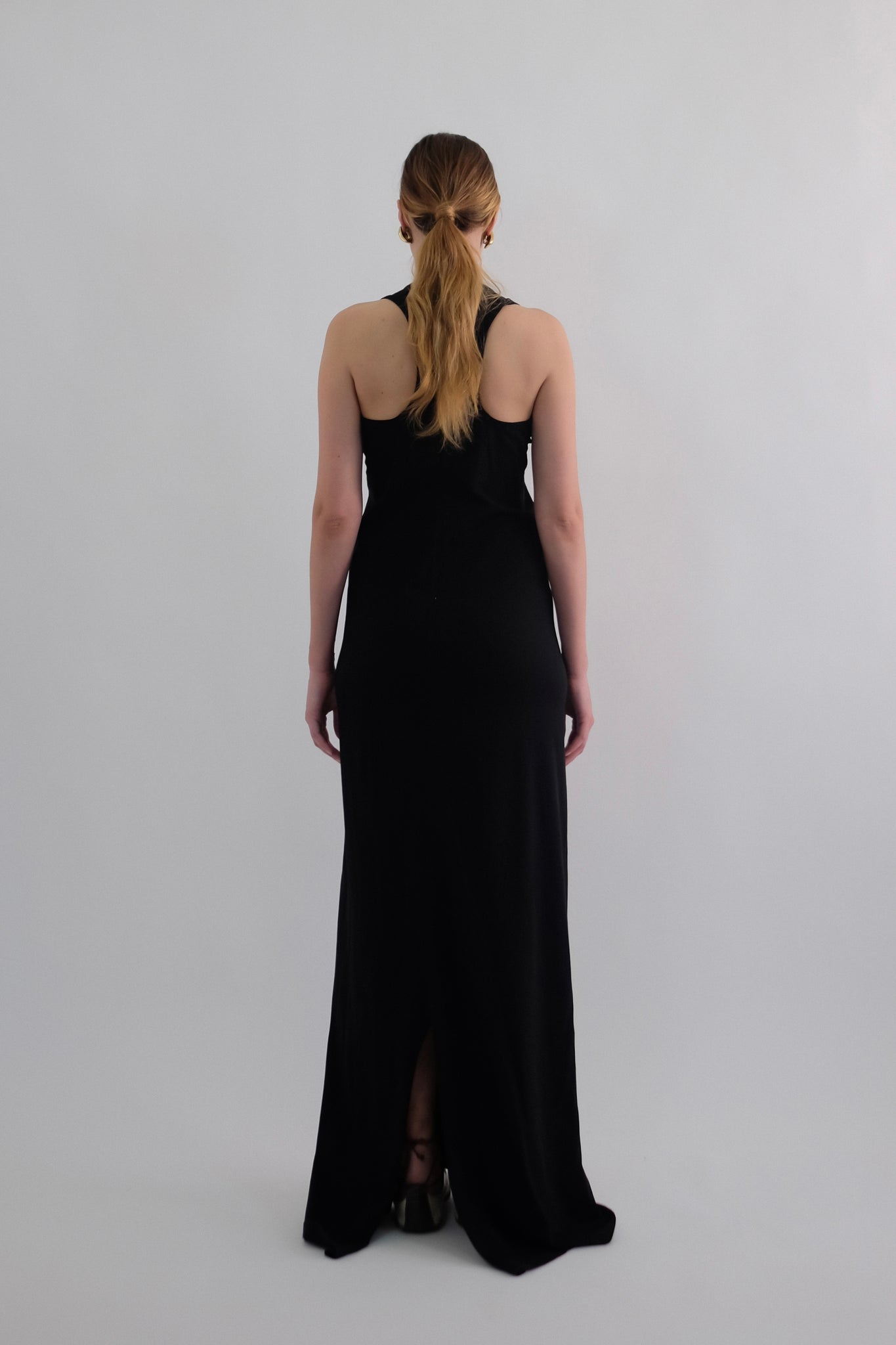 RICK OWENS MAXI DRESS IN BLACK