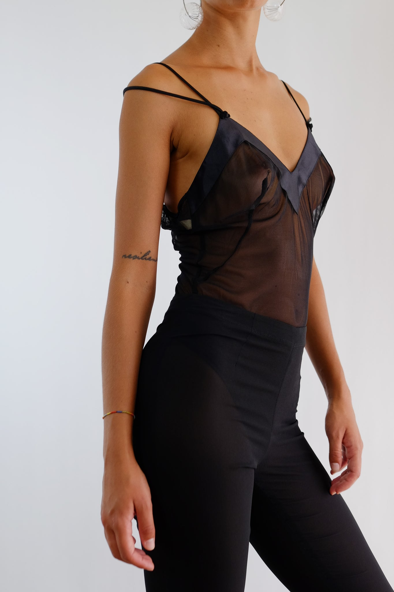 MALIZIA BY LA PERLA MICRO NET LEO IN BLACK