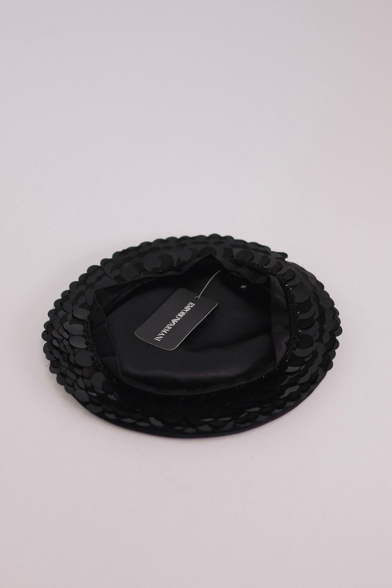 EMPORIO ARMANI CIRCA 1990s DEADSTOCK EMBROIDERED BERET