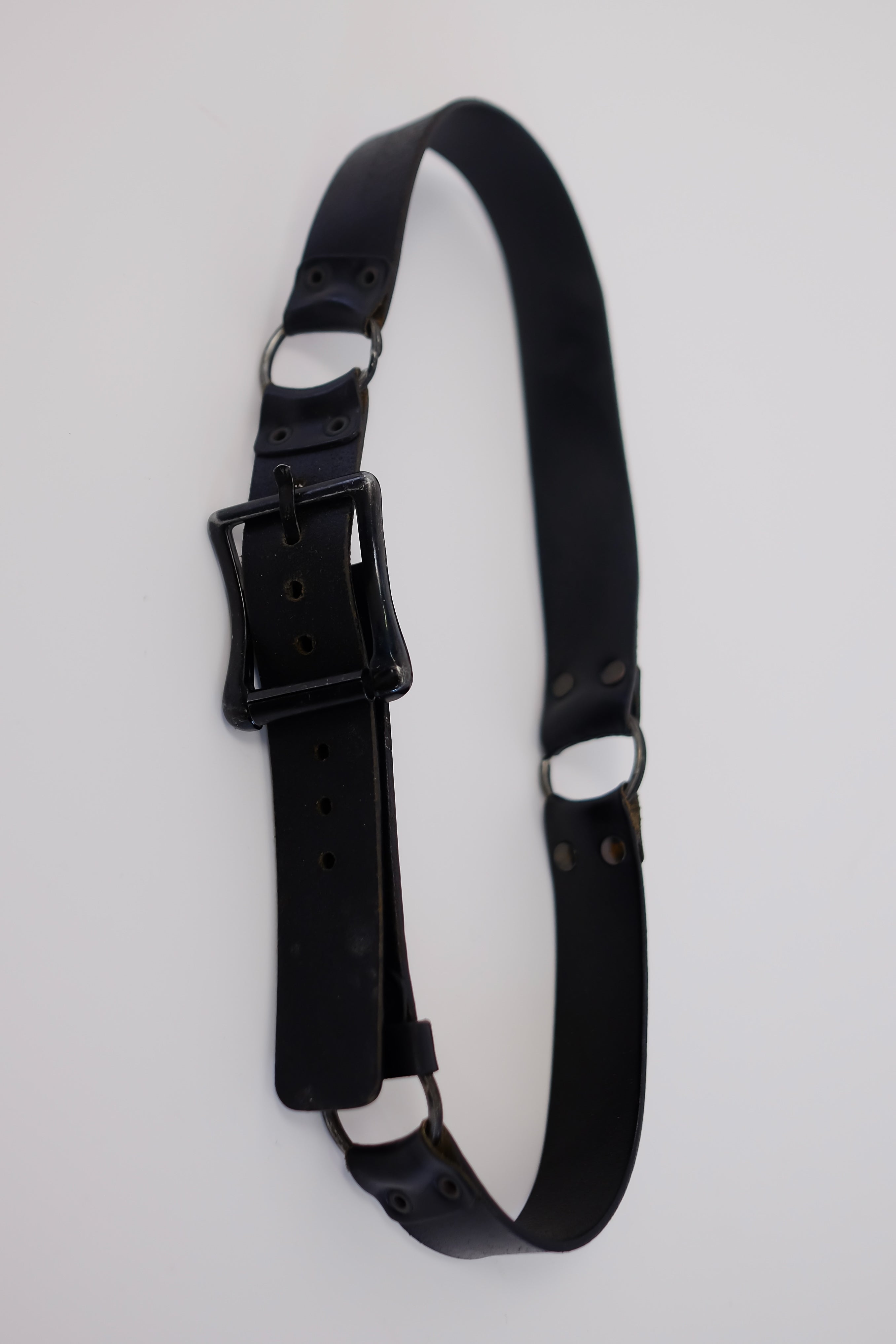 ANN DEMEULEMEESTER LEATHER RING BELT – A____________Collection