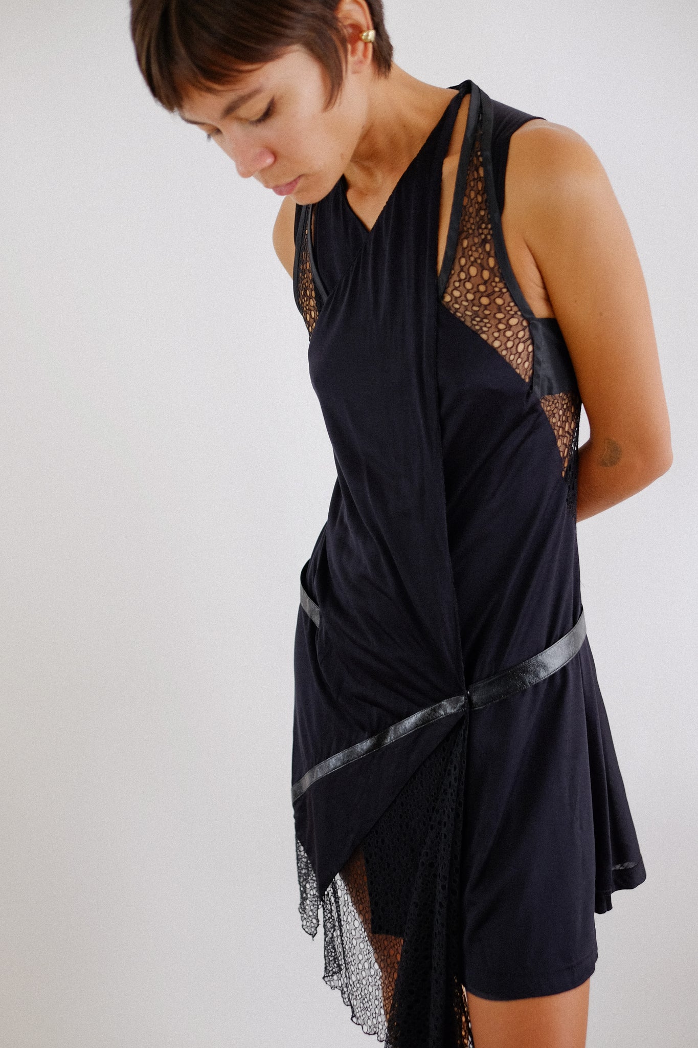 BALENCIAGA 2006 BY NICHOLAS GHESQUIERE DRESS IN BLACK