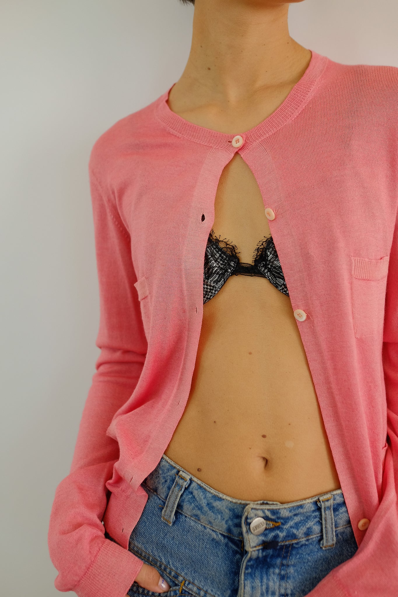 PRADA SILK KNIT CARDI