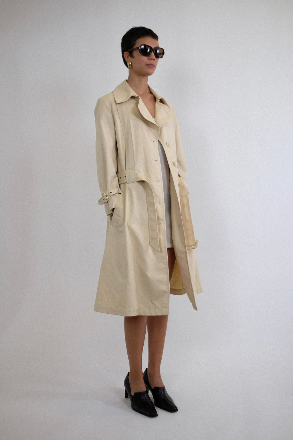 ALLEGRI TRENCH COAT IN LIGHT CREAM