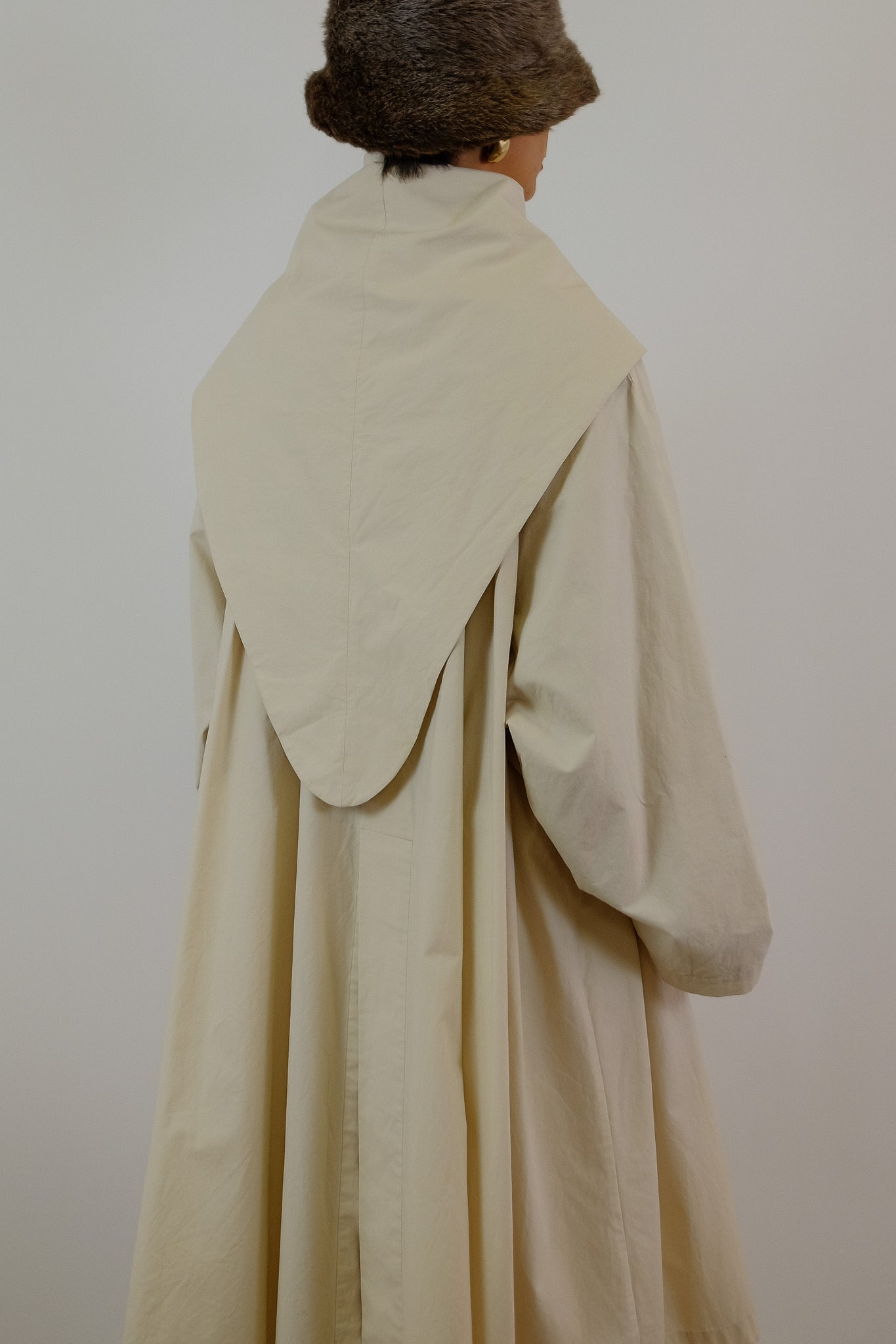 ALLEGRI TRENCH OVERCOAT IN IVORY