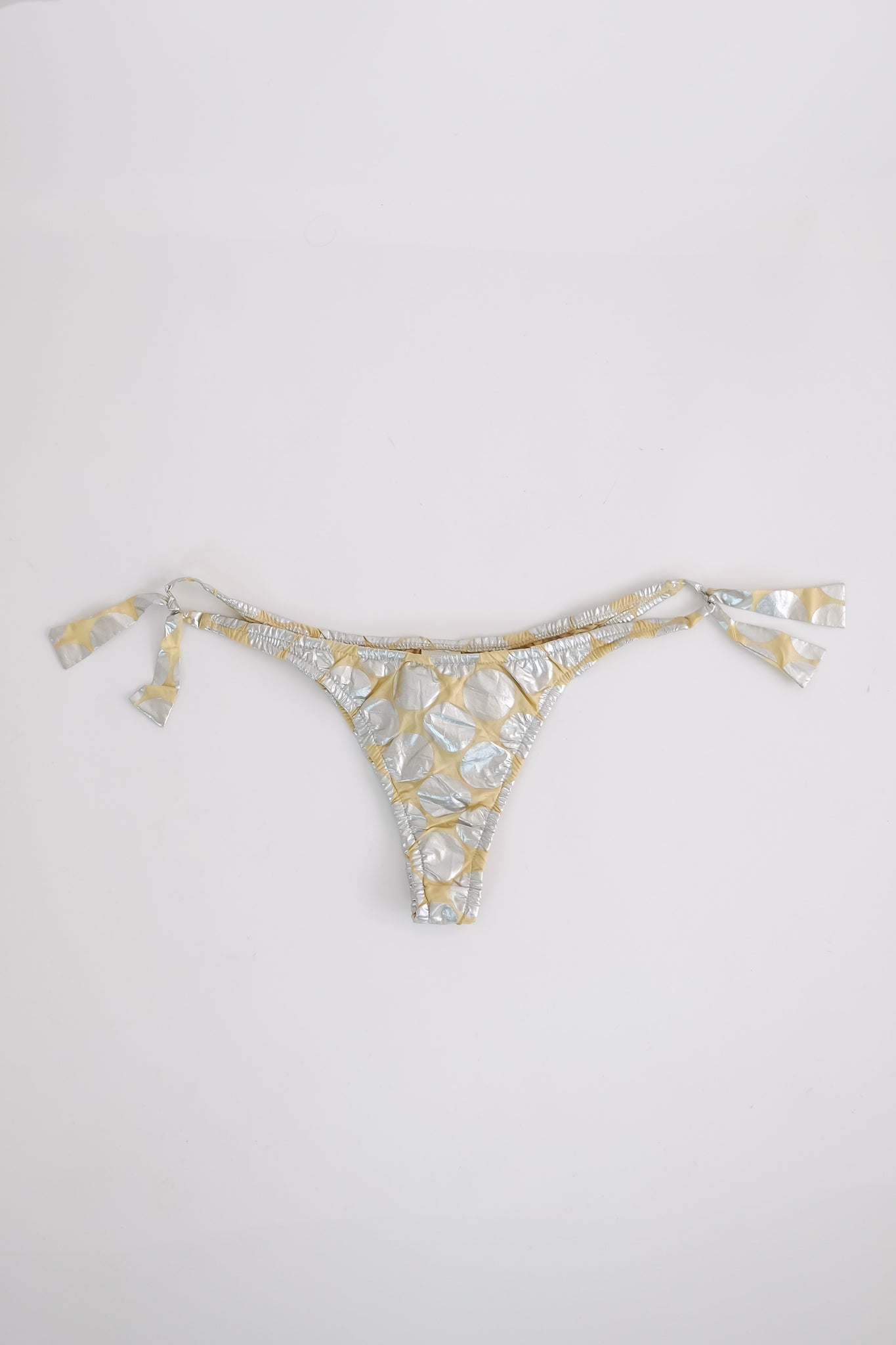 VANDA CATUCCI POLKA DOT PANTY IN FOILED SILK