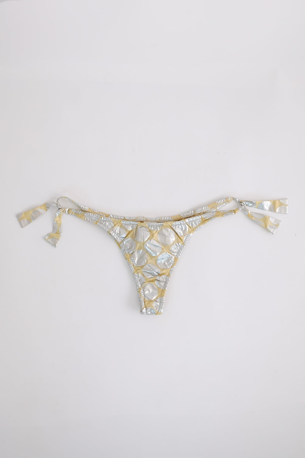 VANDA CATUCCI POLKA DOT PANTY IN FOILED SILK