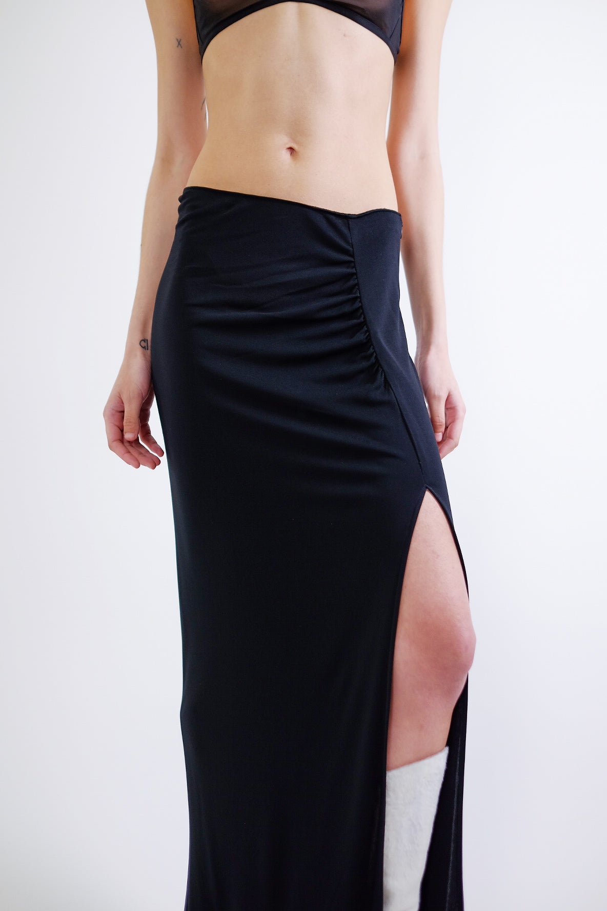 NORMA KAMALI RUCHED SKIRT