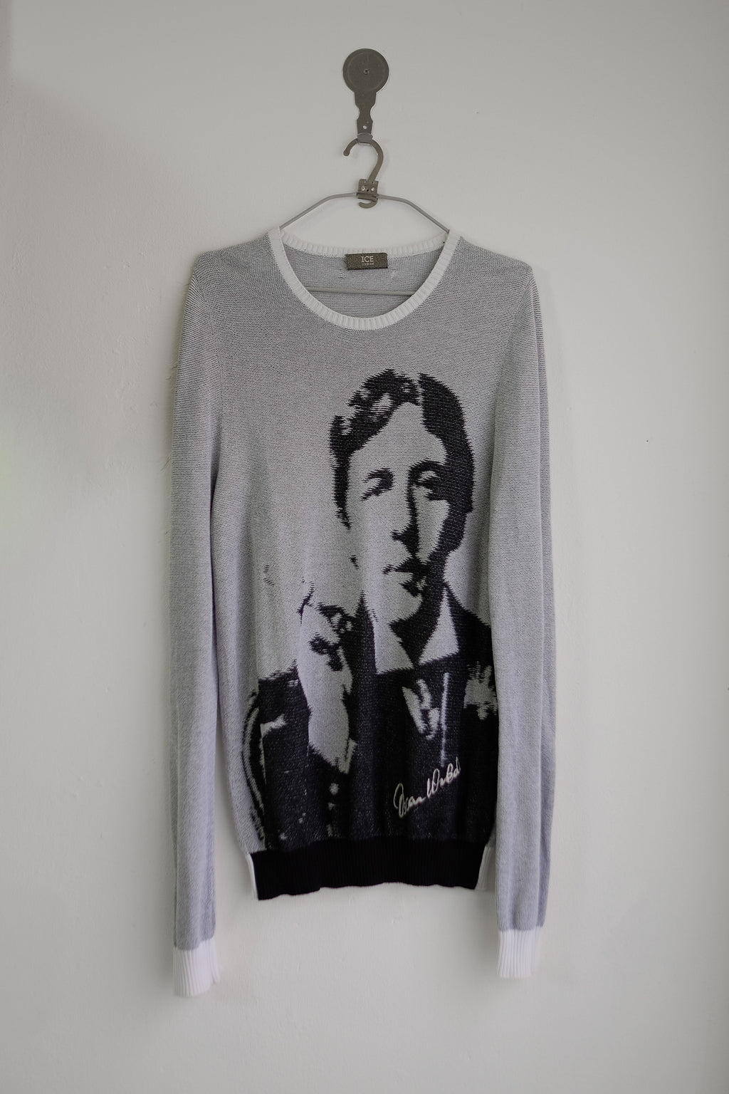 ICEBERG OSCAR WILDE INTARSIA PRINT SWEATER