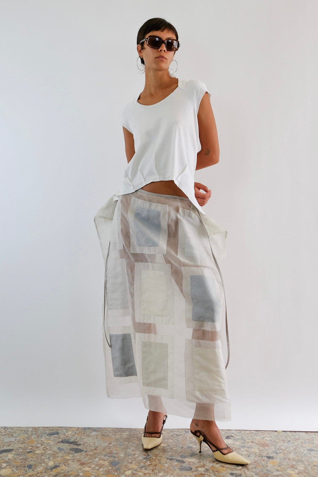 MARITHÉ FRANÇOIS ET GIRBAUD GEOMETRIC TRANSFORMABLE SKIRT