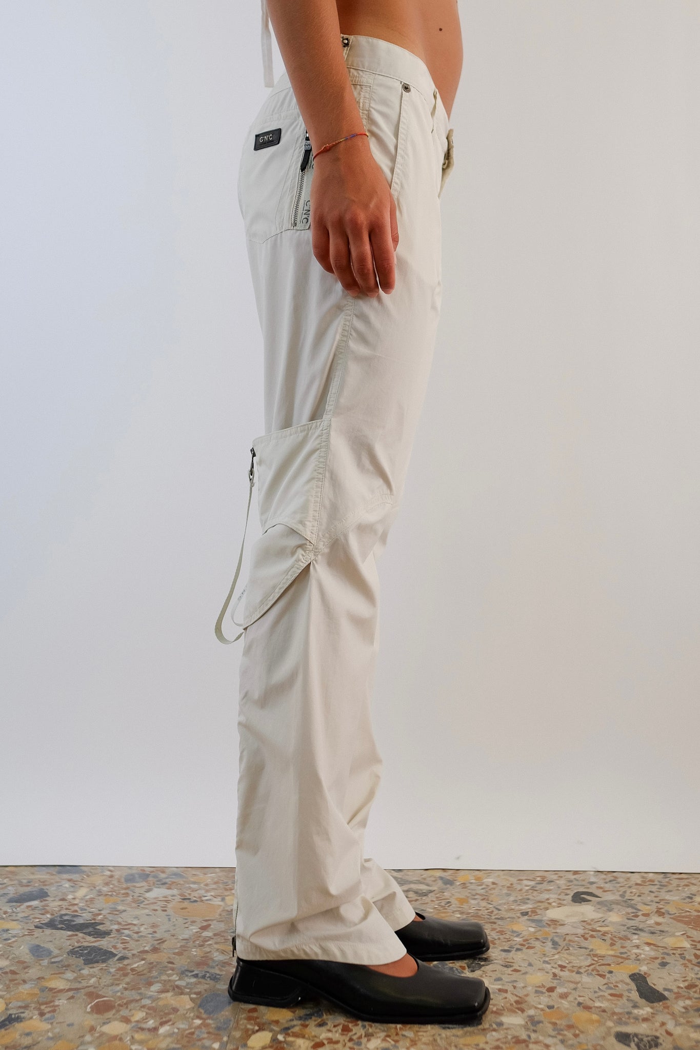CNC NYLON ZIPPER PANTS