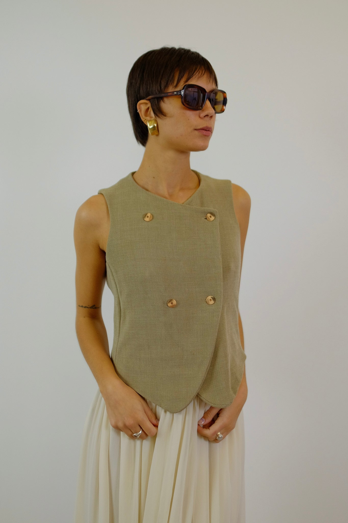 1980S GIORGIO ARMANI DB TAILORED VEST