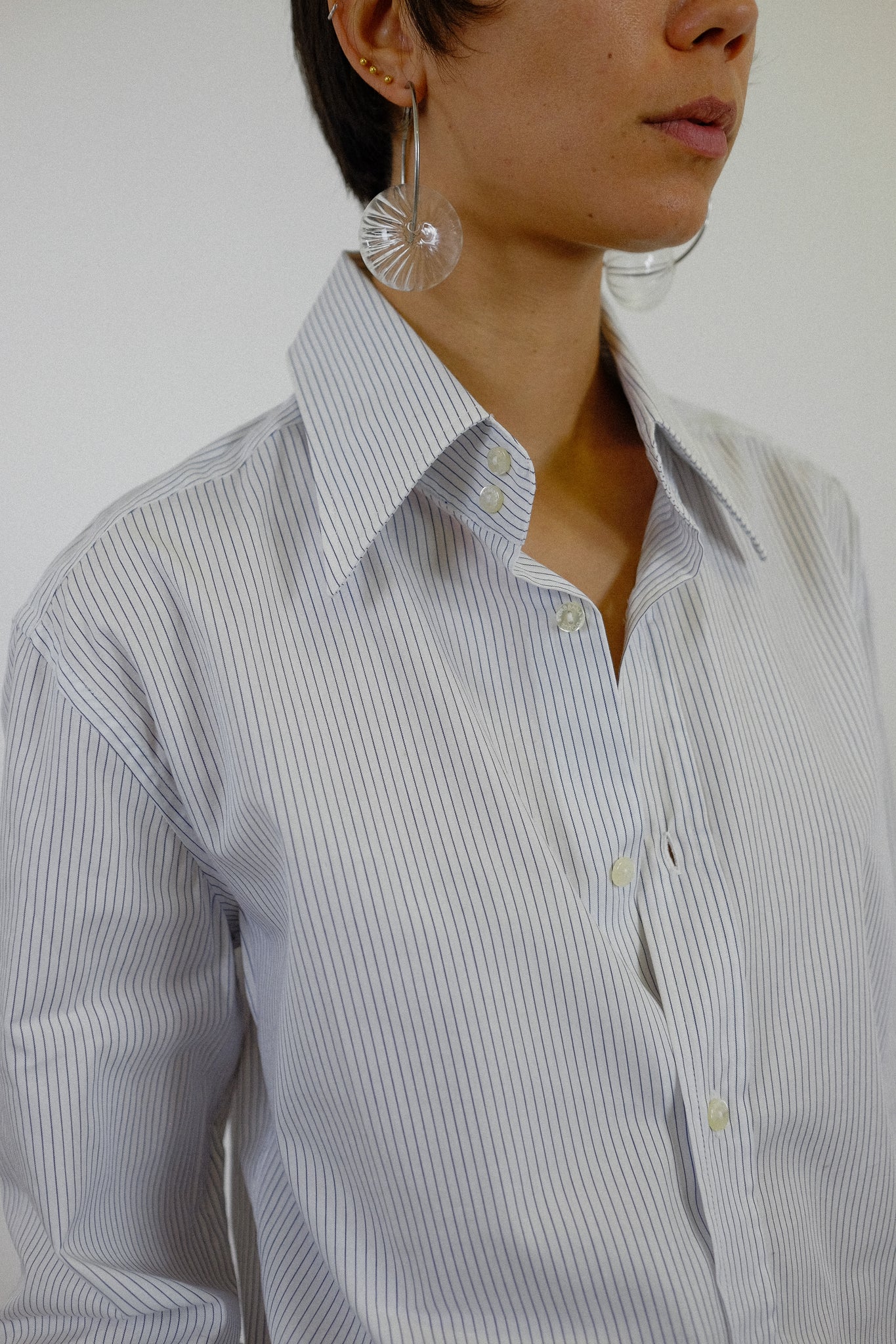DOLCE AND GABBANA BLUE STRIPE SHIRT