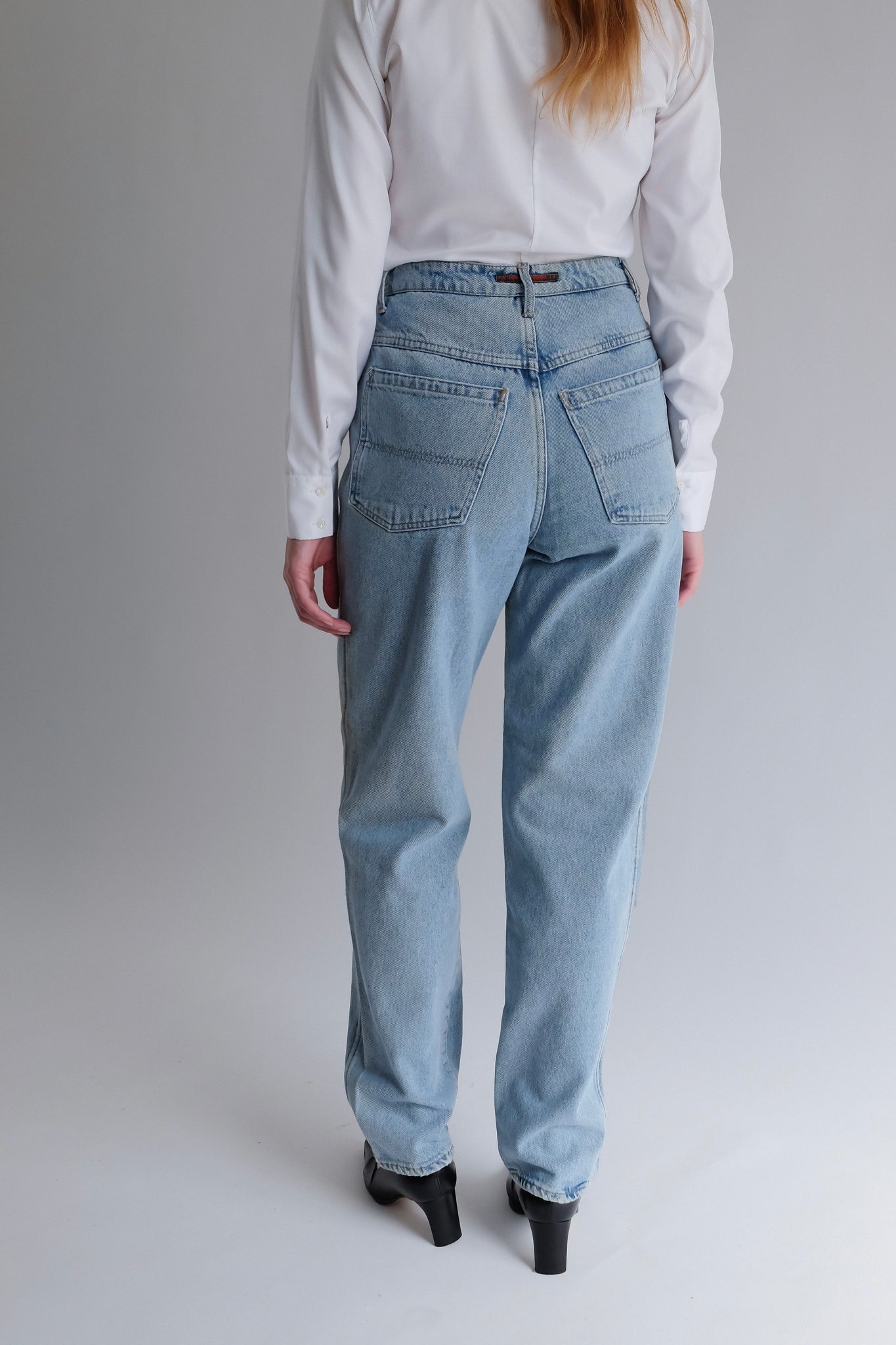 1980S KATHARINE HAMNETT LONDON LIGHT WASH JEANS