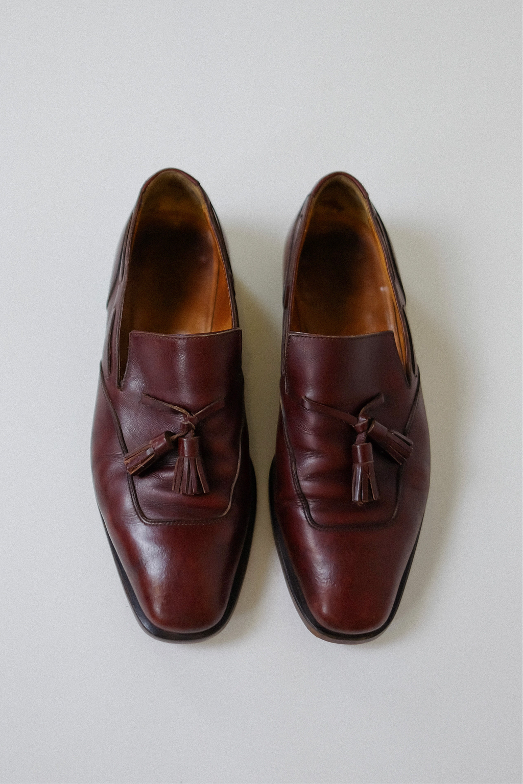 HERMES LEATHER LOAFERS IN CLASSIC BROWN