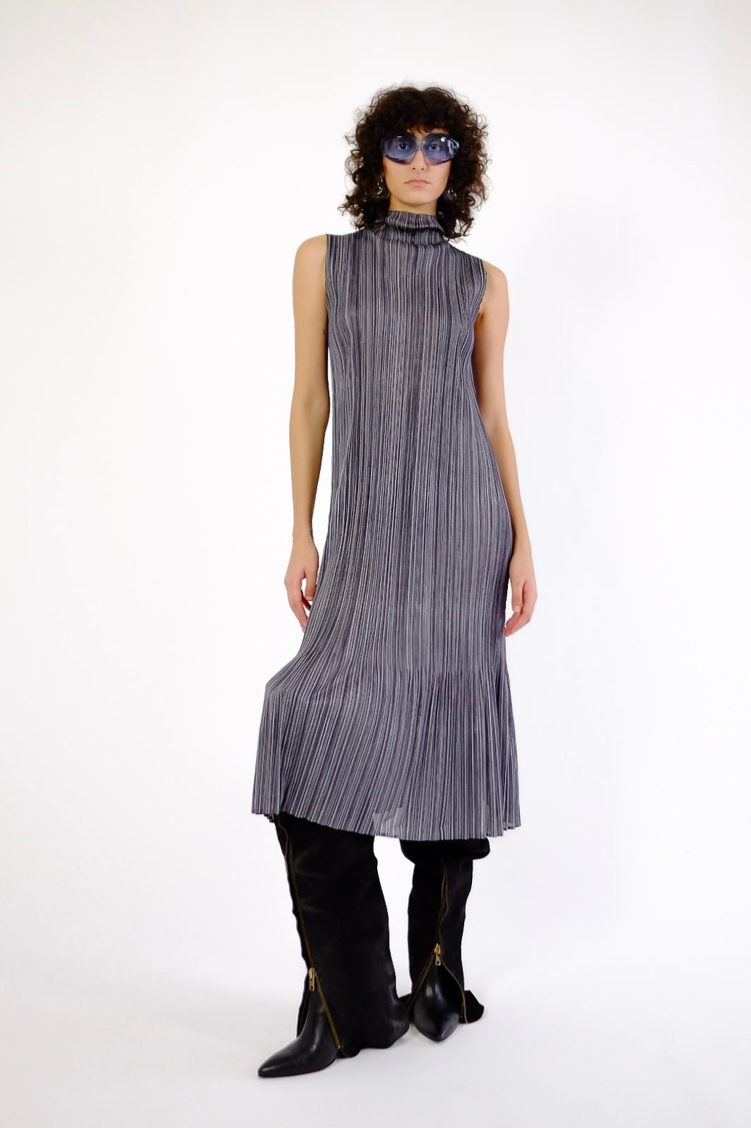 ISSEY MIYAKE PRINTED PLEATS PLEASE DRESS