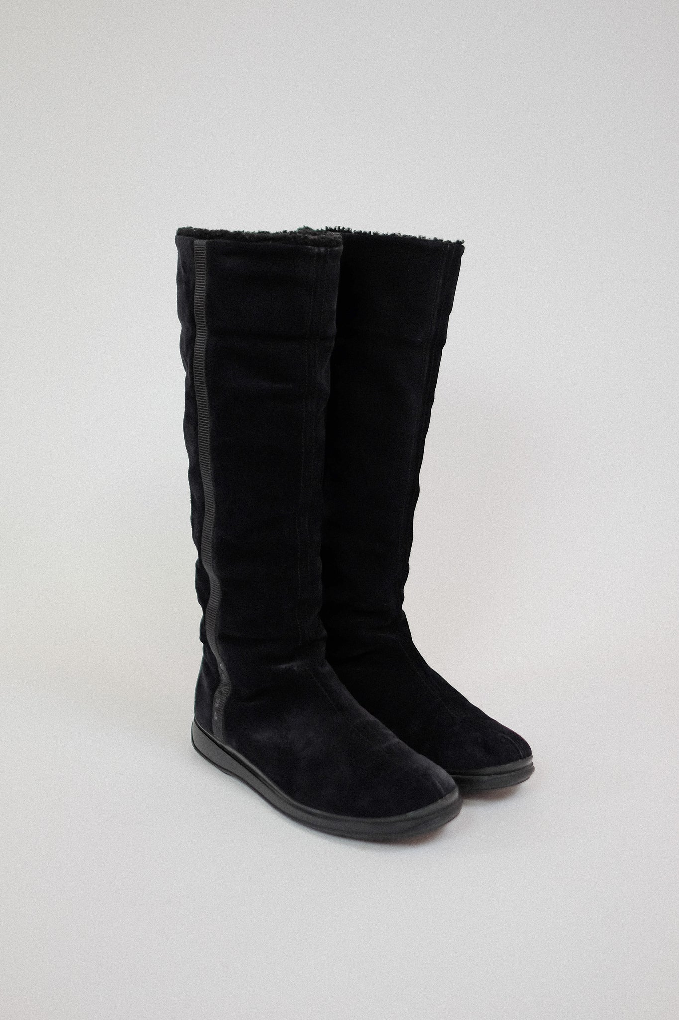 PRADA SPORT 2000 SUEDE BOOTS IN BLACK