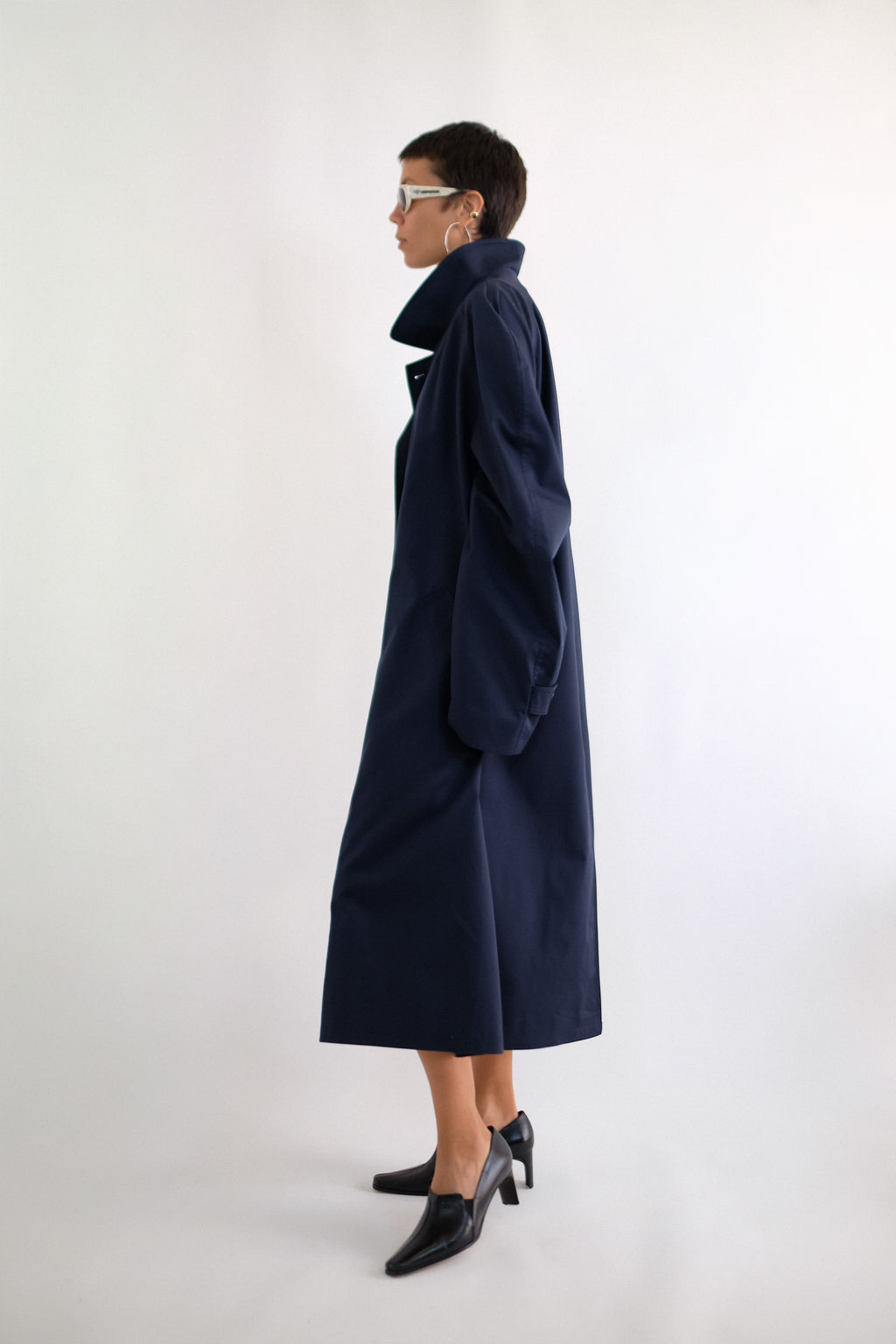 OTT &  HEINEMANN VINTAGE TRENCH IN NAVY