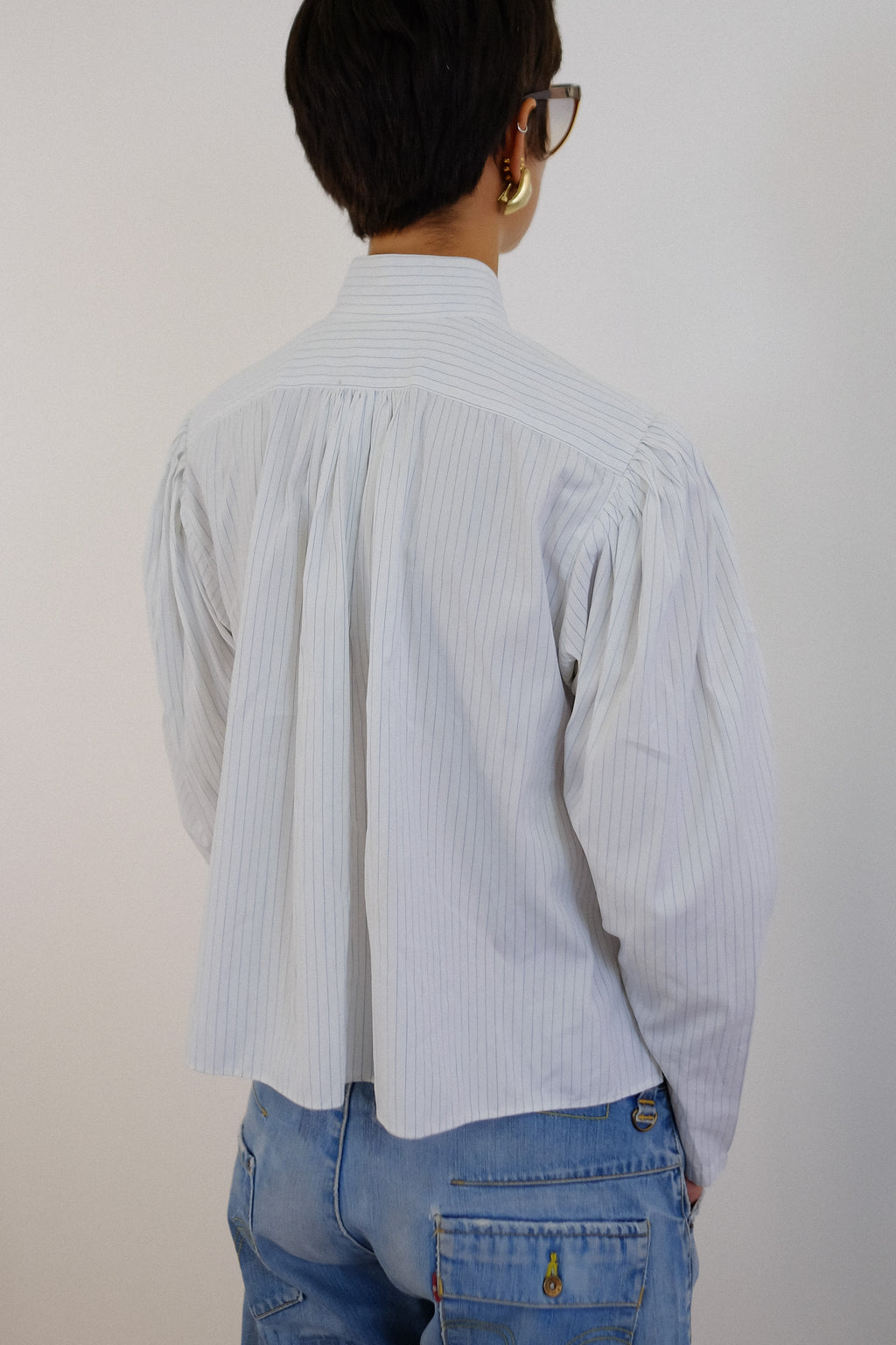 KENZO BIAUDE SHIRT IN BLUE STRIPE
