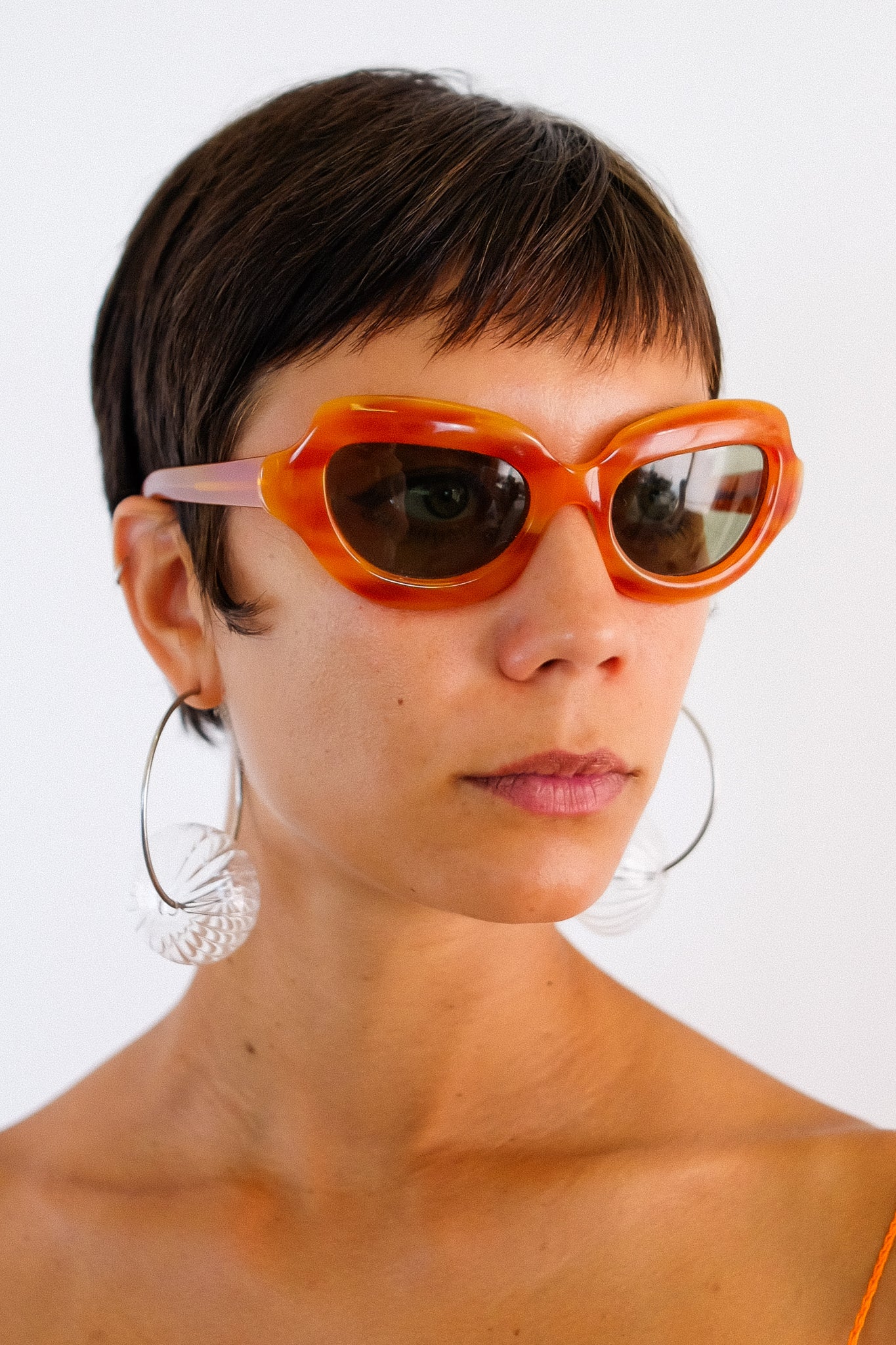 HAND POURED VINTAGE SHADES IN ARANCIA BY PAT EBEL