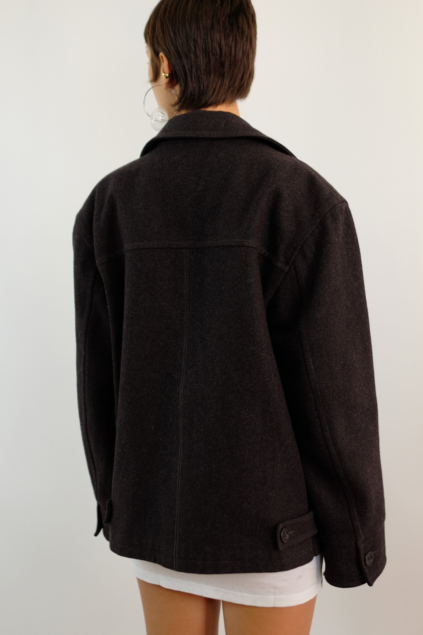 DOLCE AND GABBANA JACKET IN CHARCOAL GREY