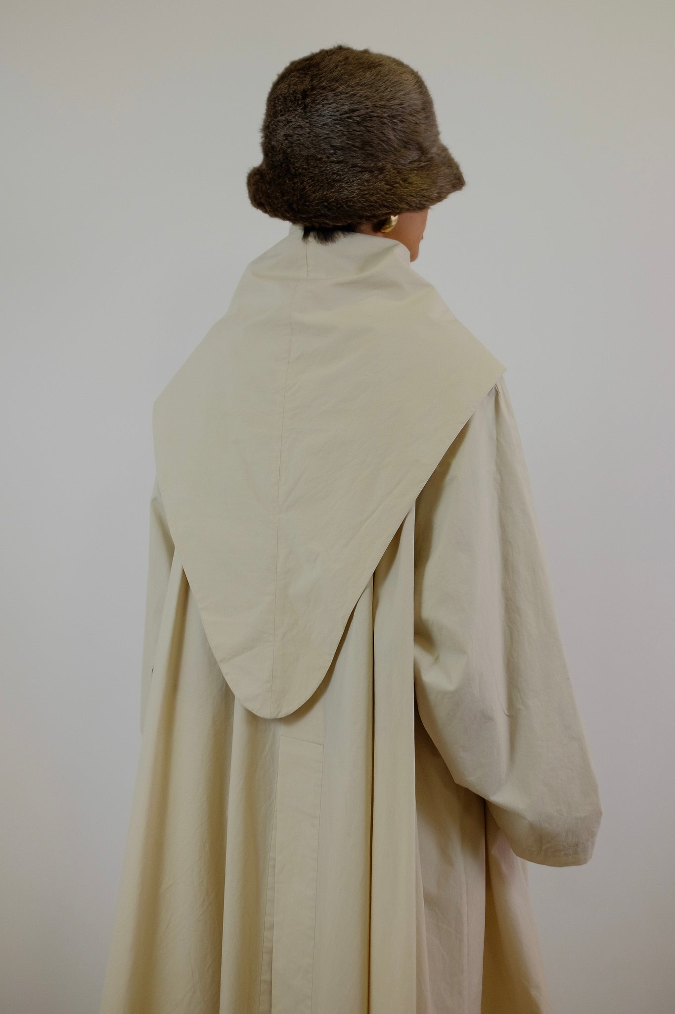 ALLEGRI TRENCH OVERCOAT IN IVORY