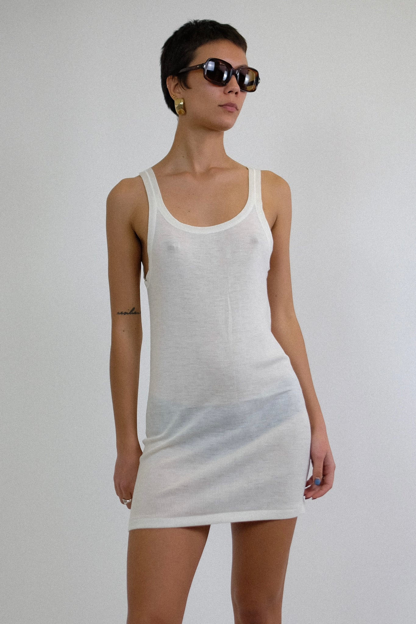 RAGNO VINTAGE TANK TOP IN CREAM