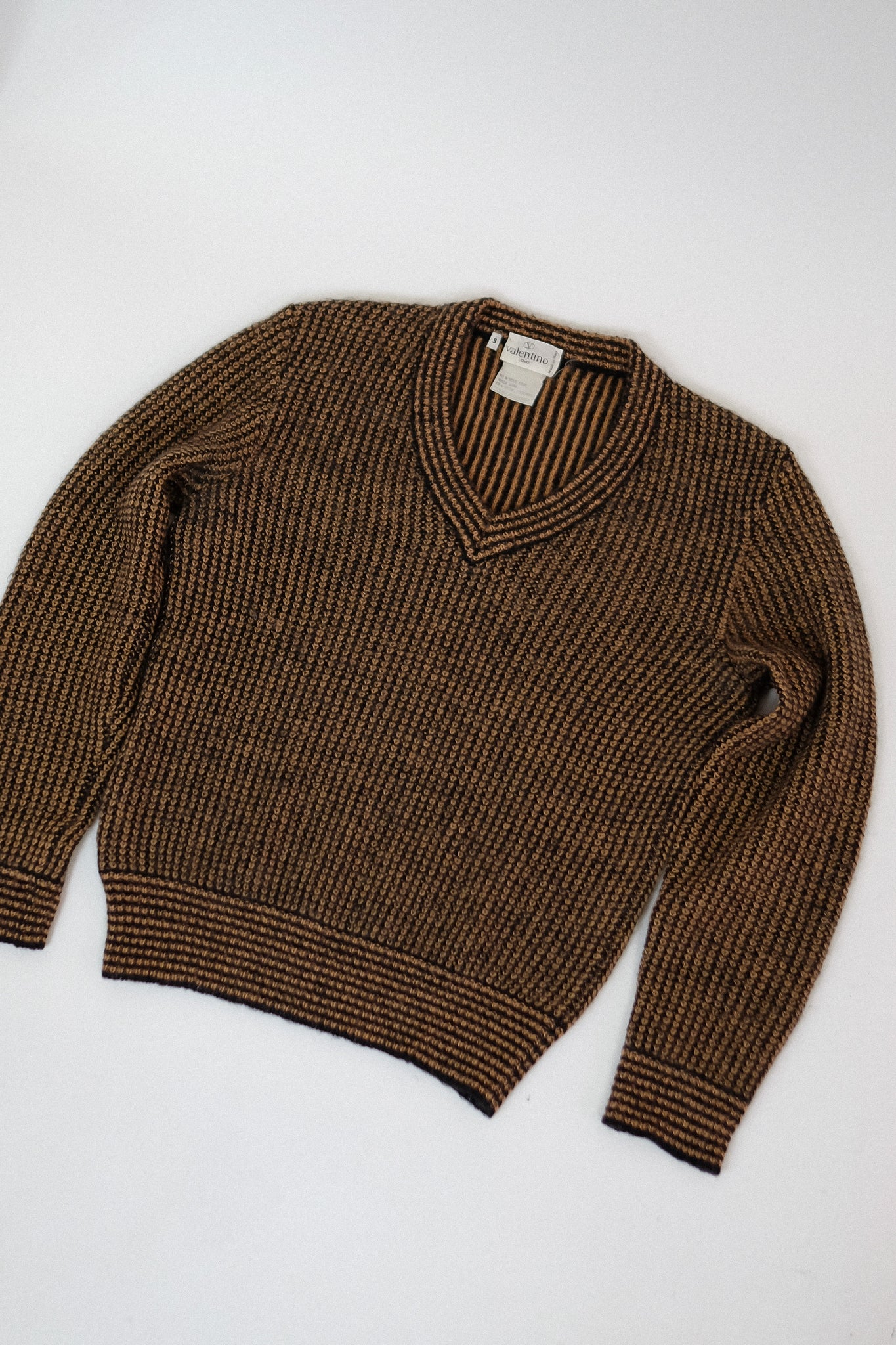 VALENTINO UOMO SWEATER IN BLACK AND BROWN