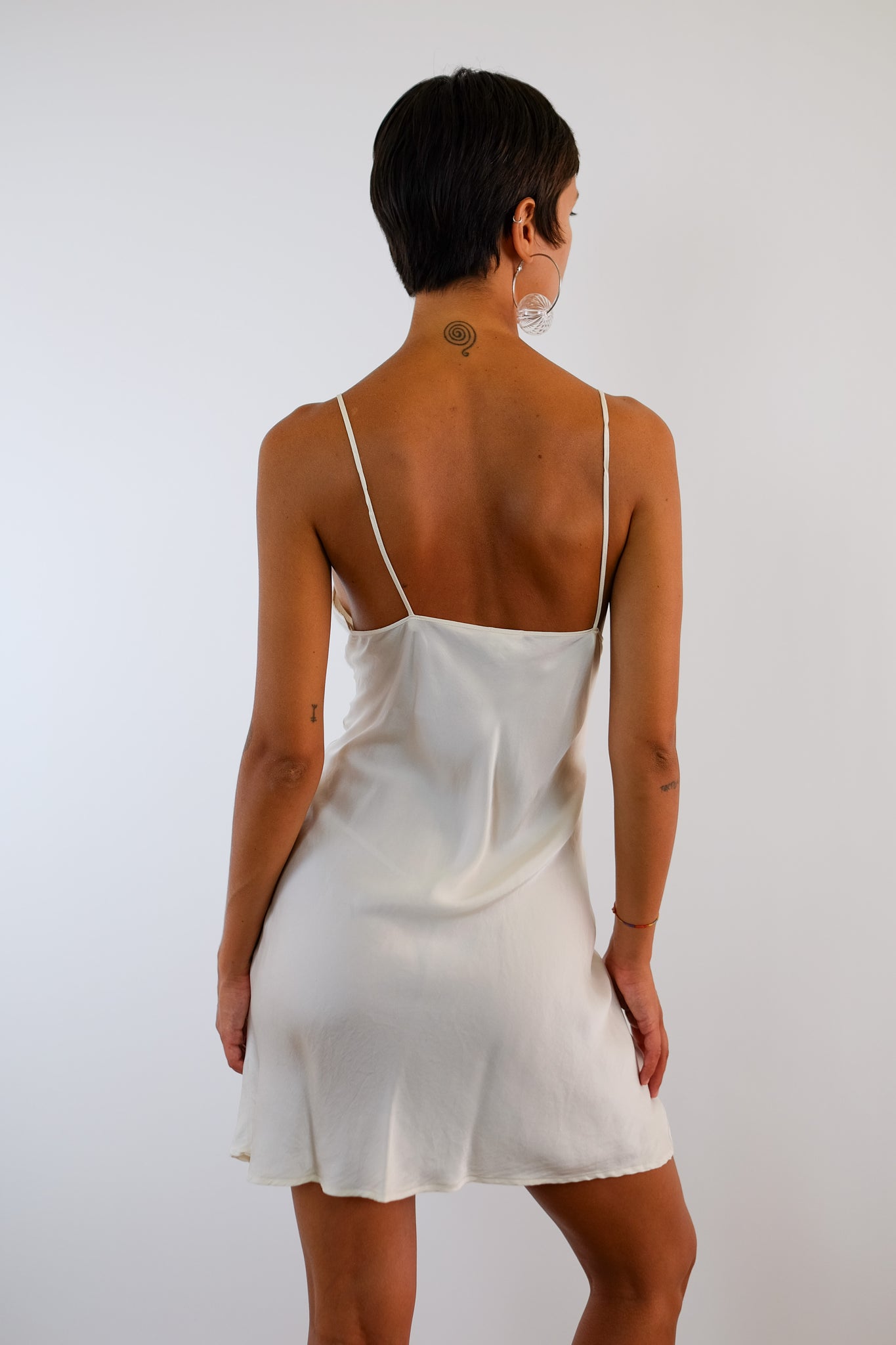 SILVIA MANTEGNA SILK SLIP DRESS