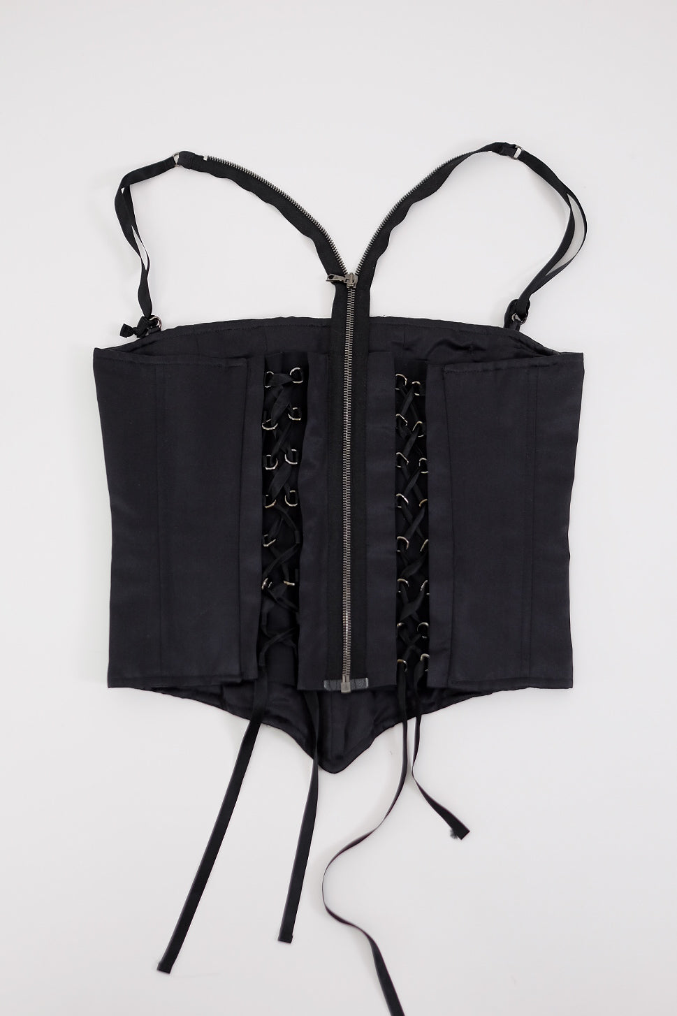 JOHN RICHMOND LACED BACK ZIPPER CORSET