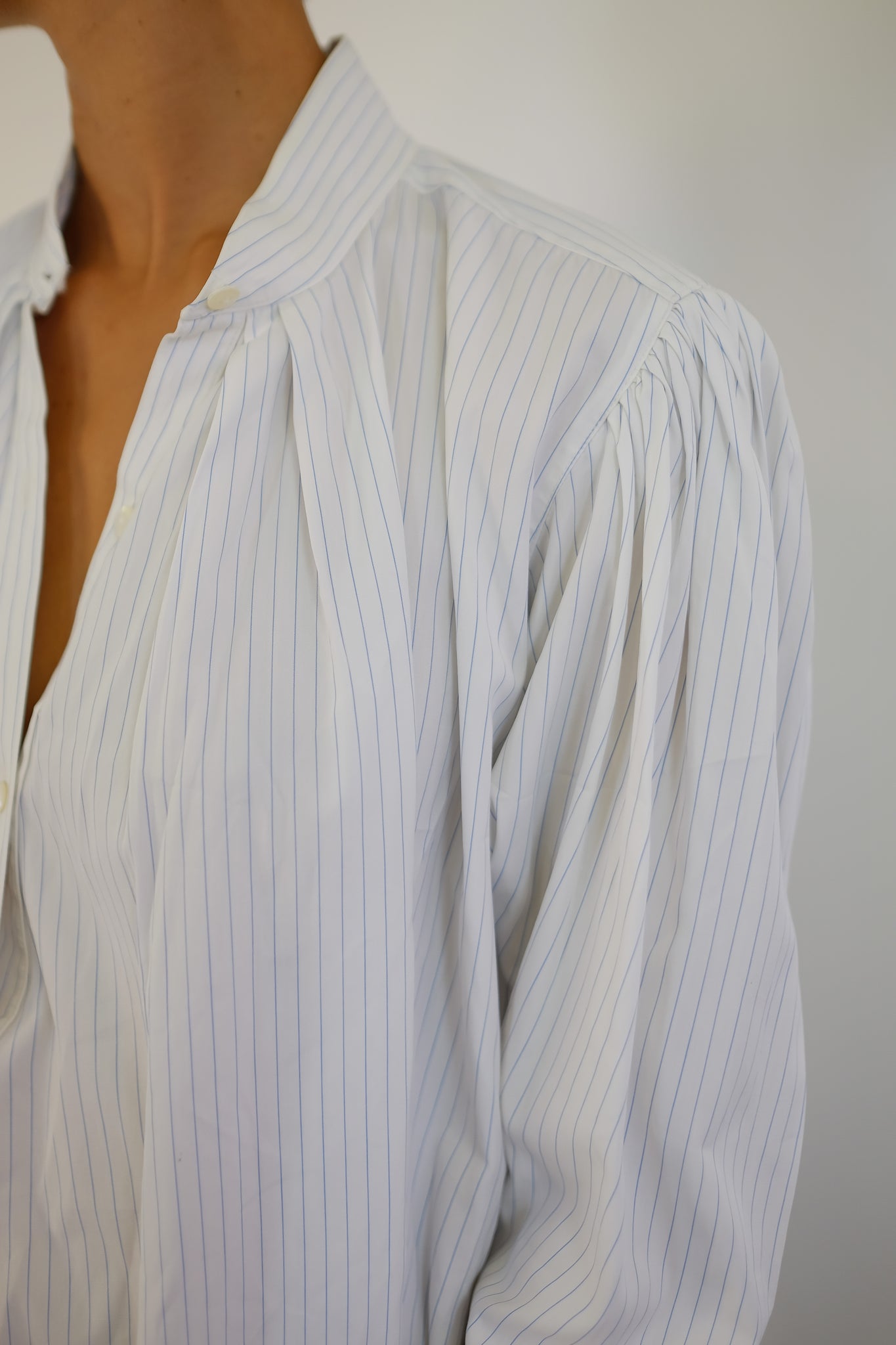 KENZO BIAUDE SHIRT IN BLUE STRIPE