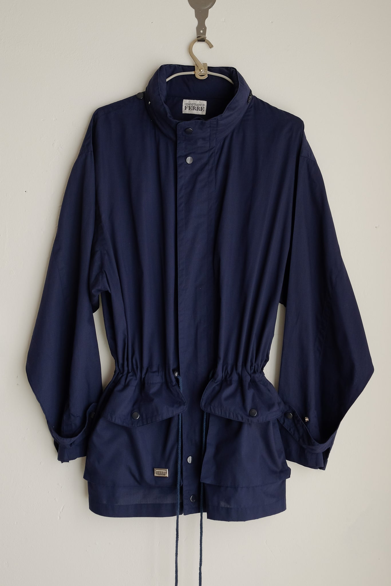 GIANFRANCO FERRE SINCH STORM JACKET IN NAVY