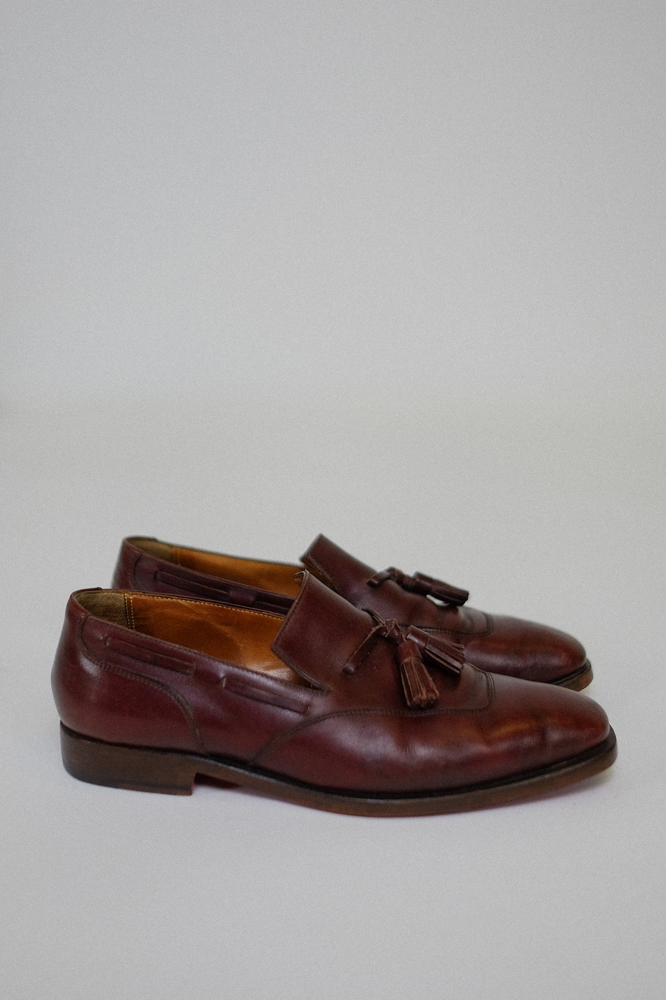 HERMES LEATHER LOAFERS IN CLASSIC BROWN