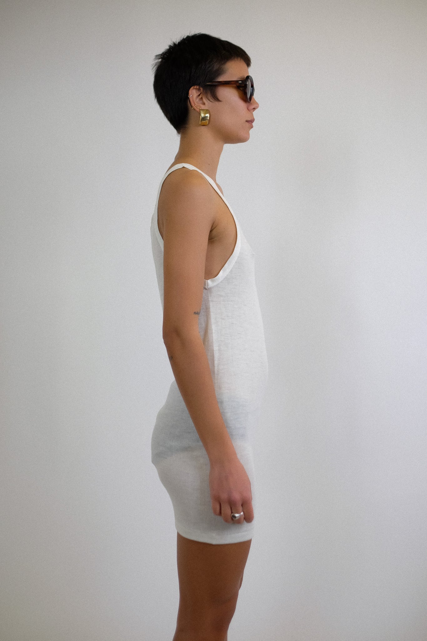 RAGNO VINTAGE TANK TOP IN CREAM