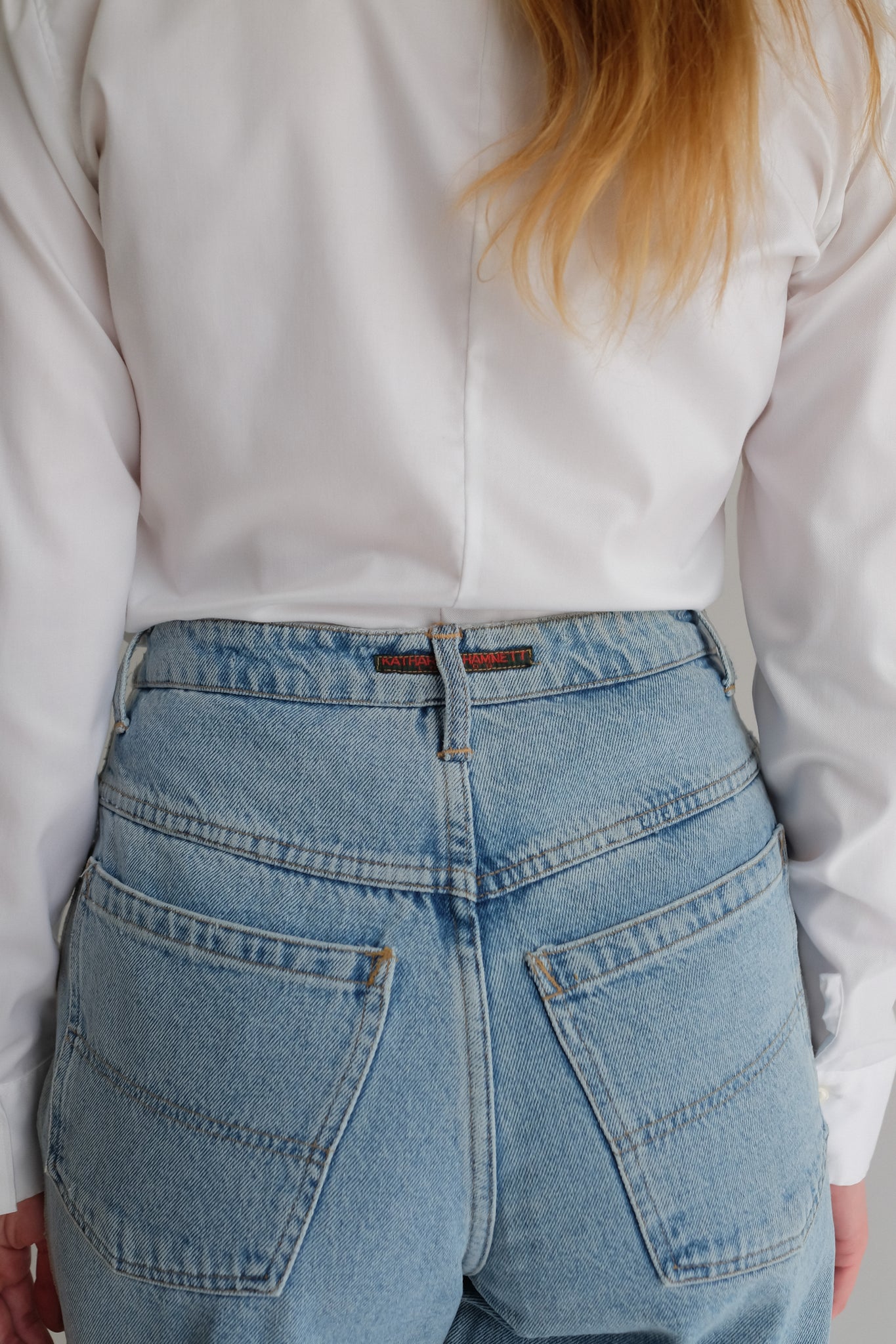 1980S KATHARINE HAMNETT LONDON LIGHT WASH JEANS