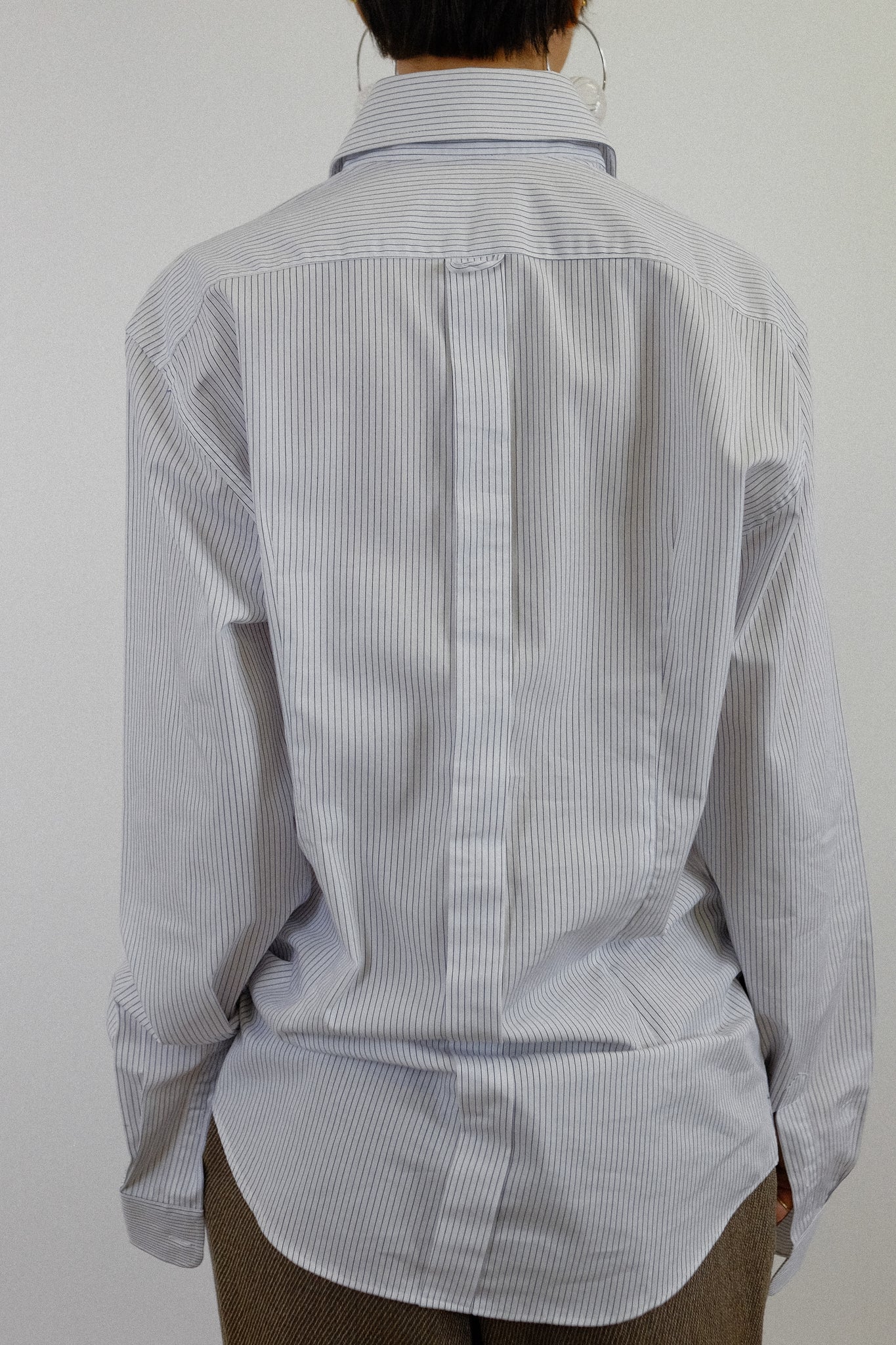 DOLCE AND GABBANA BLUE STRIPE SHIRT